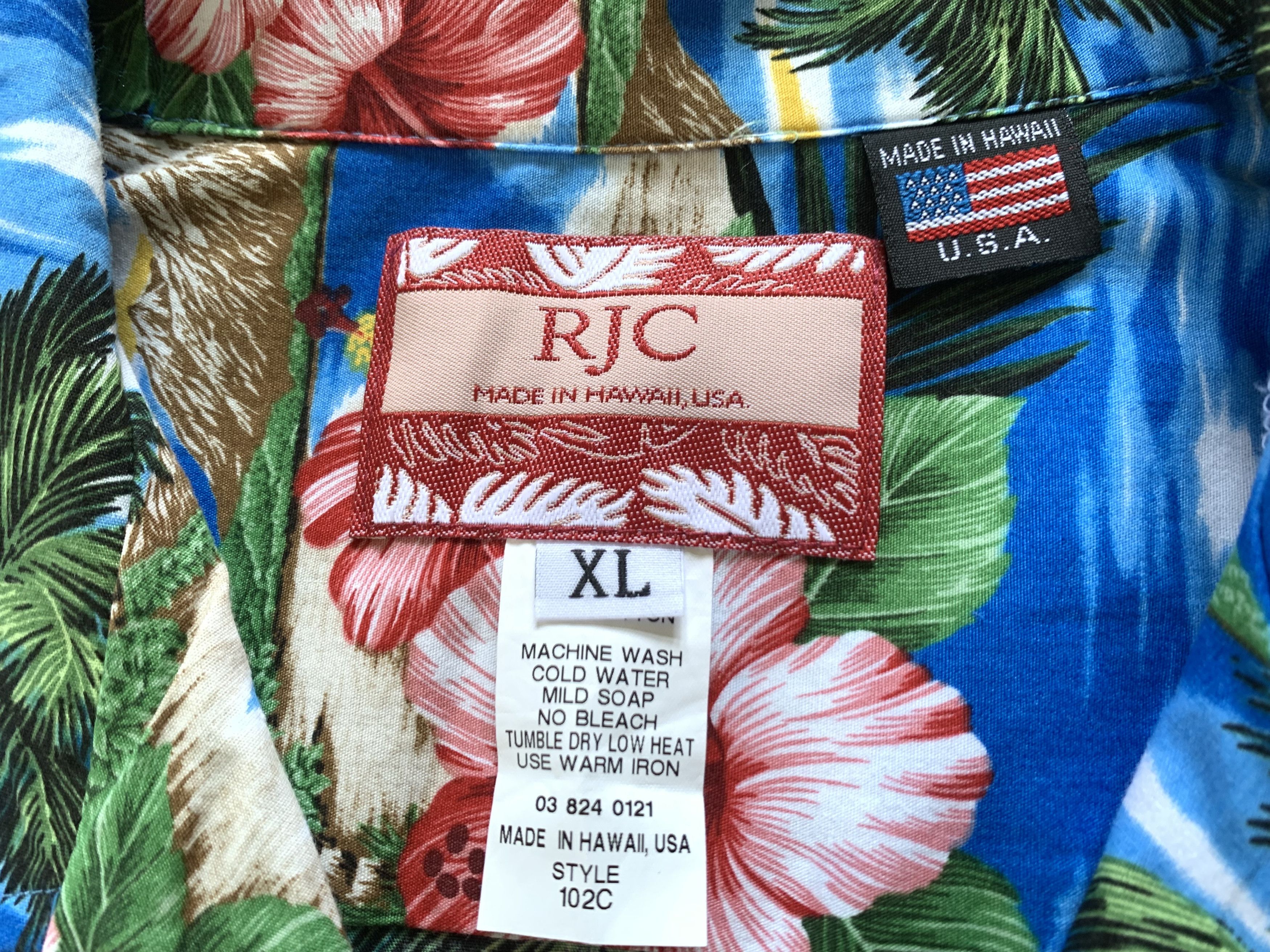 Vintage RJC Hawaiian Short Sleeve Button Up Beach Shirt Size US XL / EU 56 / 4 - 6 Thumbnail