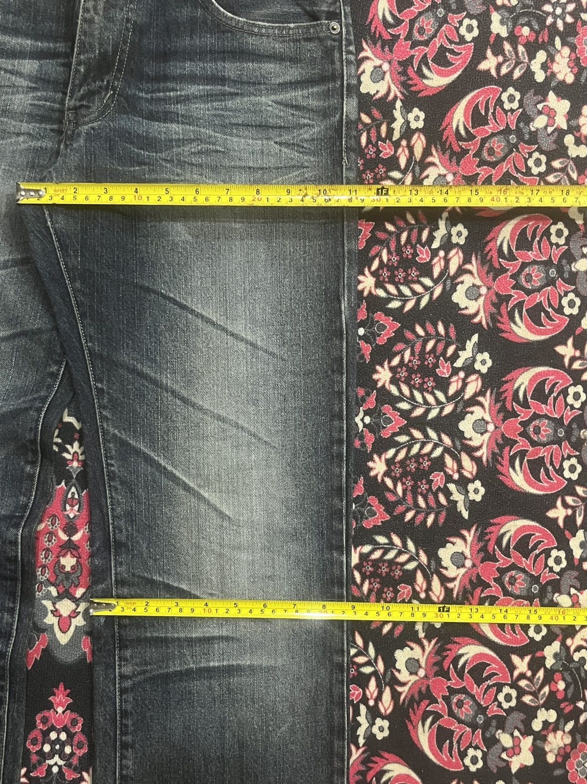 Undercover Vintage Japanese Brand Amore Puro Dark Whisker Frayed Jeans Size US 29 - 14 Thumbnail