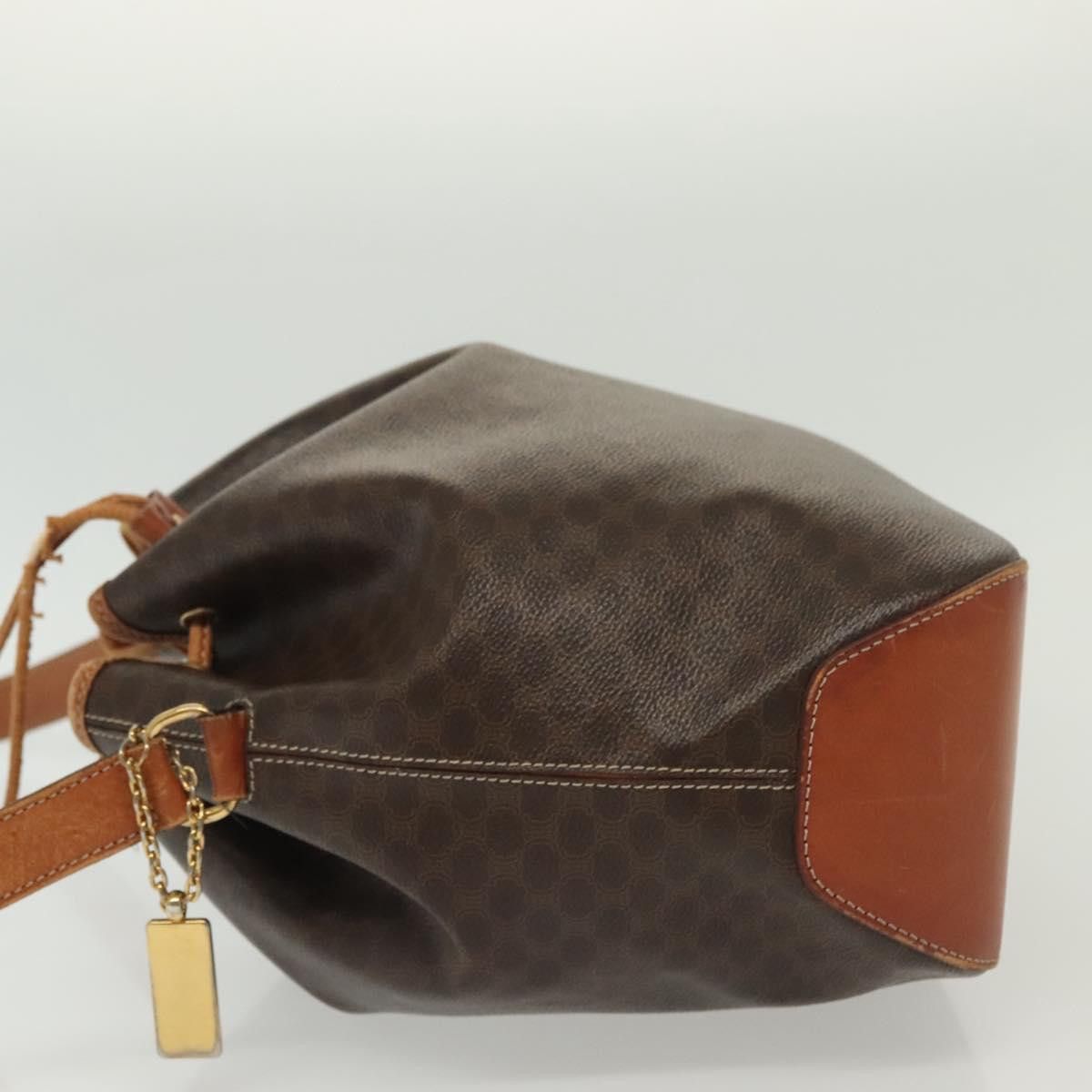 Celine CELINE Macadam Canvas Shoulder Bag Pvc Leather Brown Gold Size ONE SIZE - 5 Thumbnail