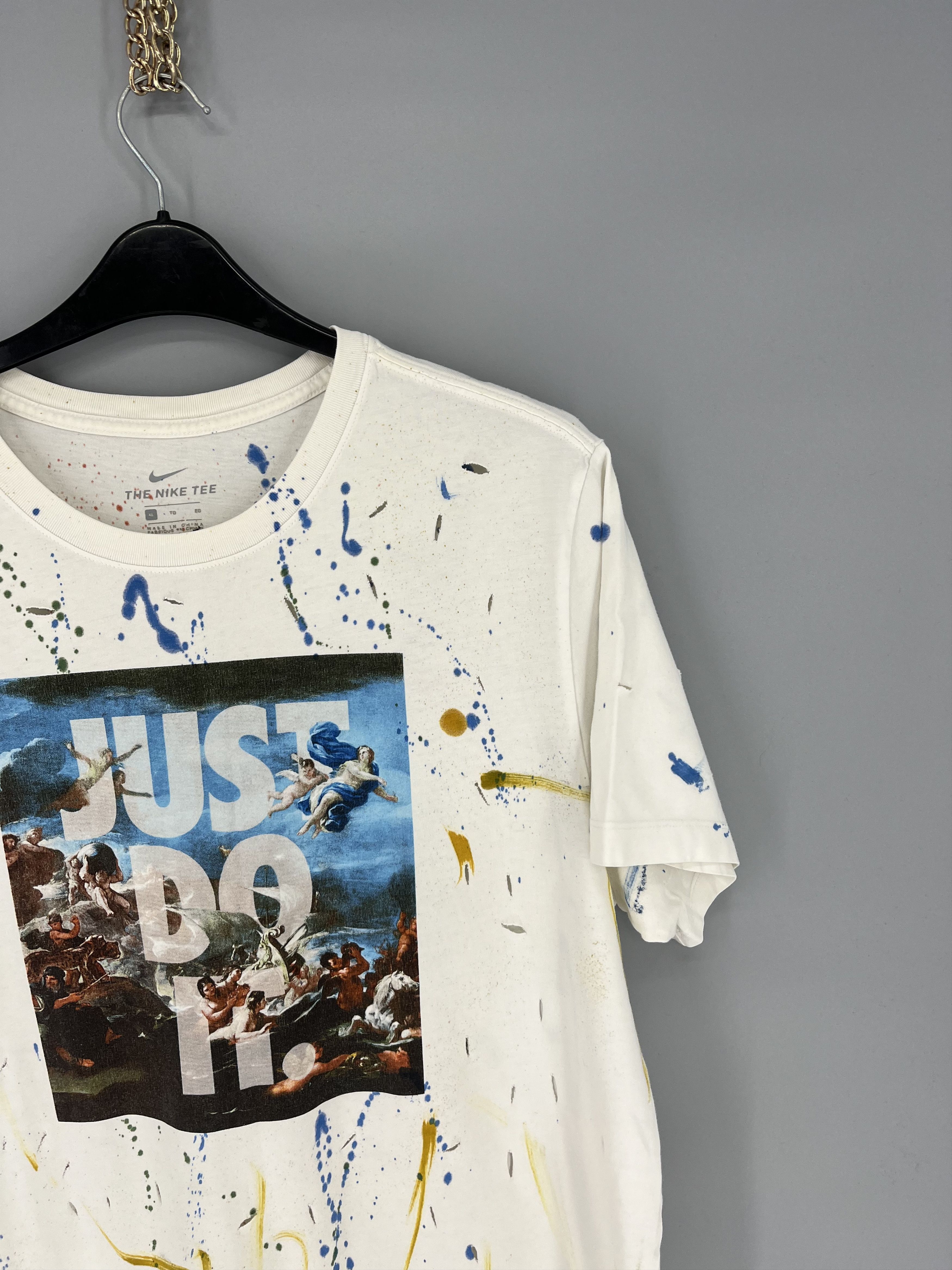 Nike Vintage Y2K Nike just do it T-Shirt custom Size US XL / EU 56 / 4 - 5 Thumbnail