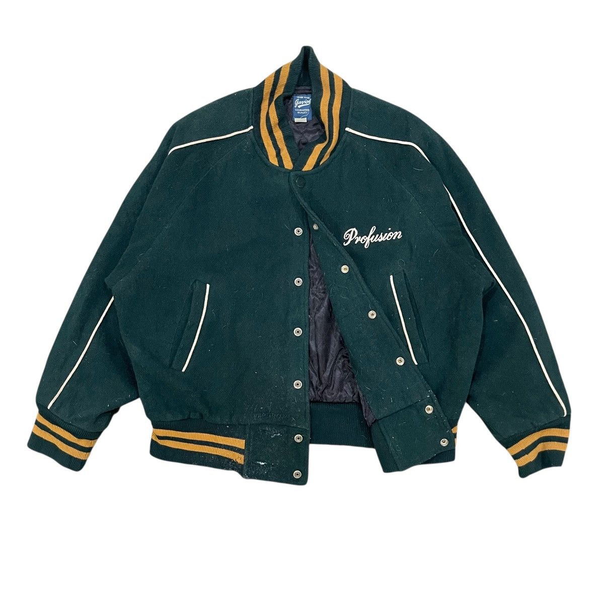 Sports Specialties Vintage Profusion Sportswear Snap Button Wool Bomber Jacket Size US M / EU 48-50 / 2 - 8 Thumbnail