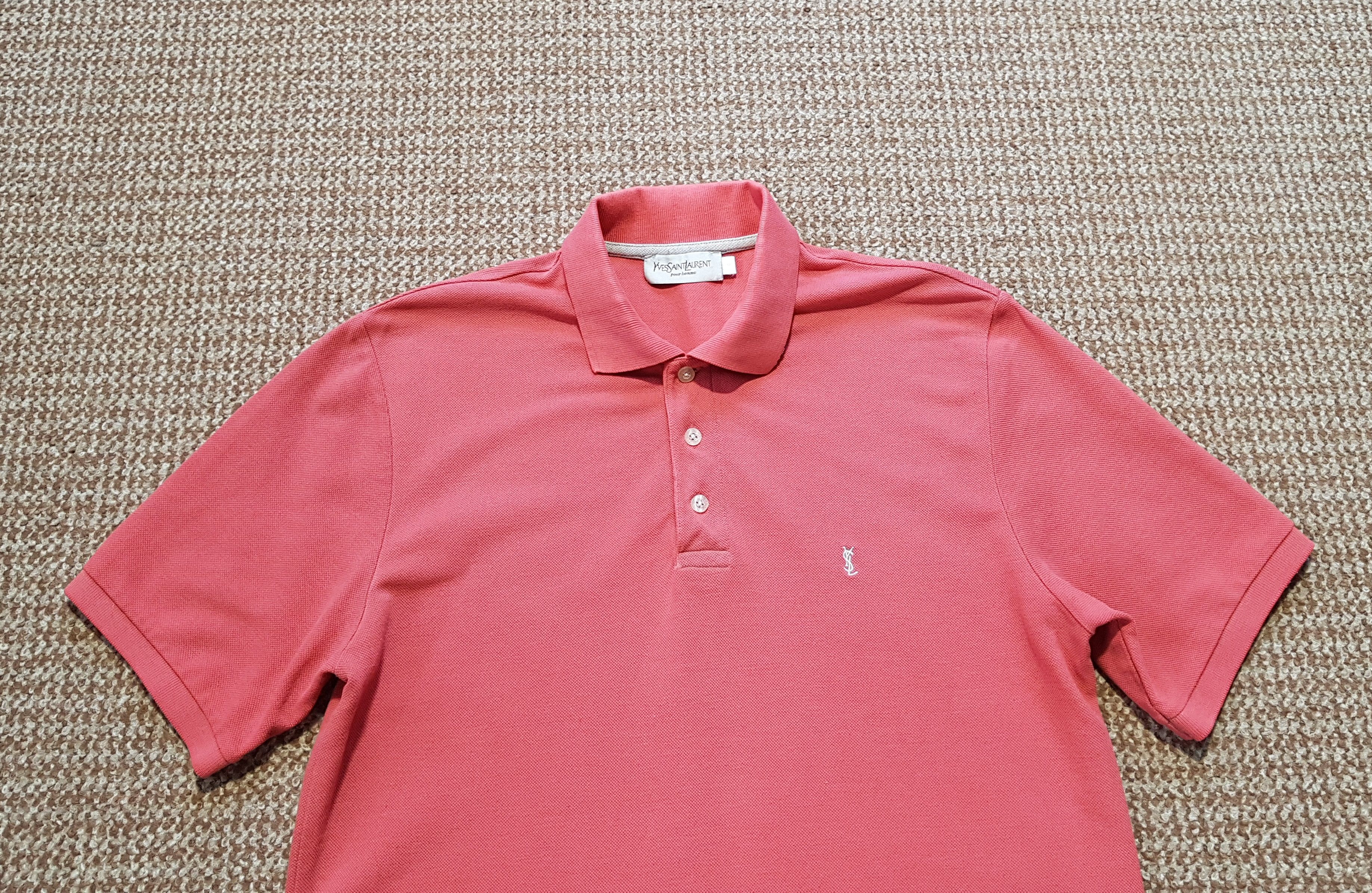 Yves Saint Laurent YSL Vintage Yves Saint Laurent Polo Short Sleeve Shirt sz M Size US M / EU 48-50 / 2 - 2 Thumbnail
