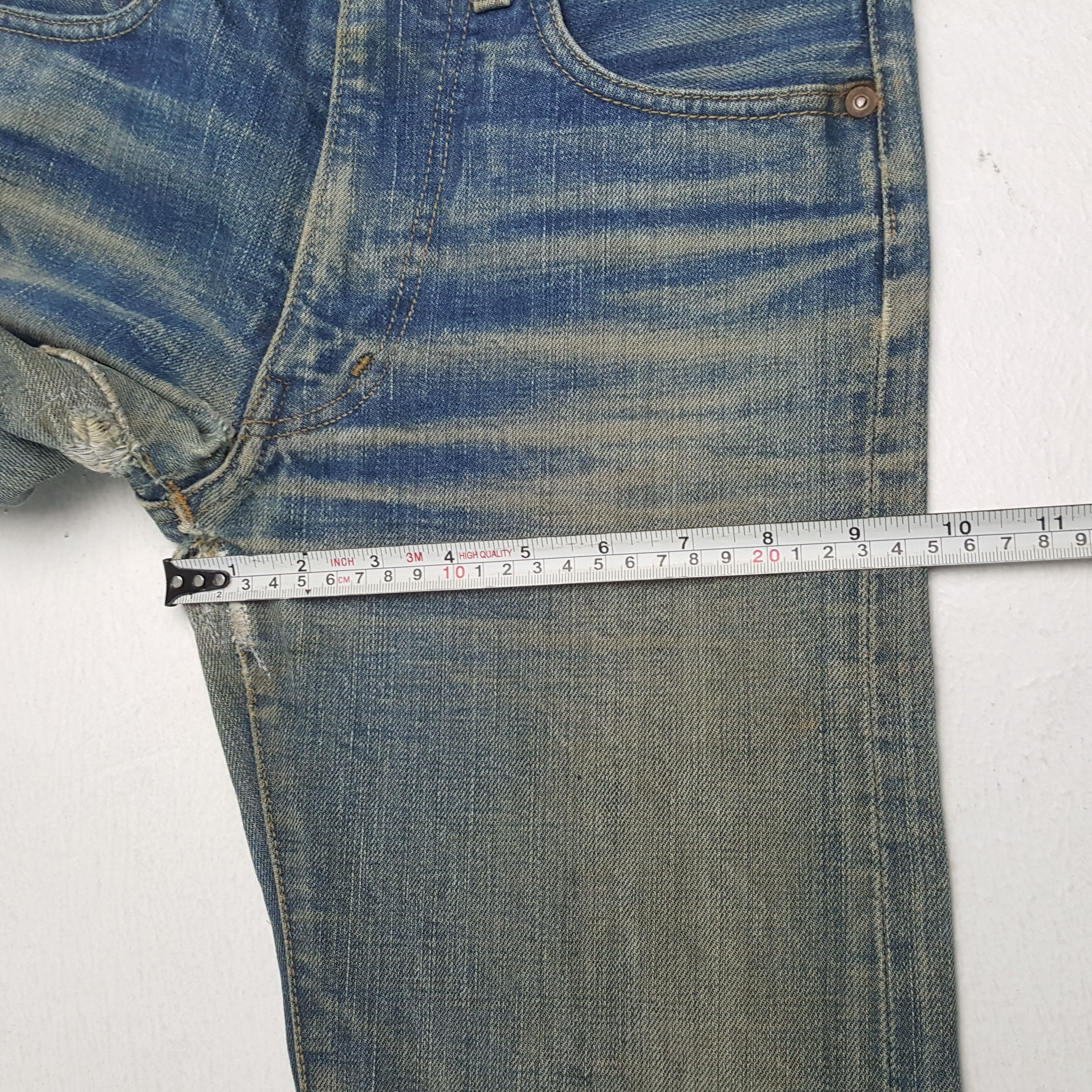 Edwin × Vintage EDWIN Distressed Jeans Streetwear Rock Punk Style Size US 26 / EU 42 - 9 Thumbnail