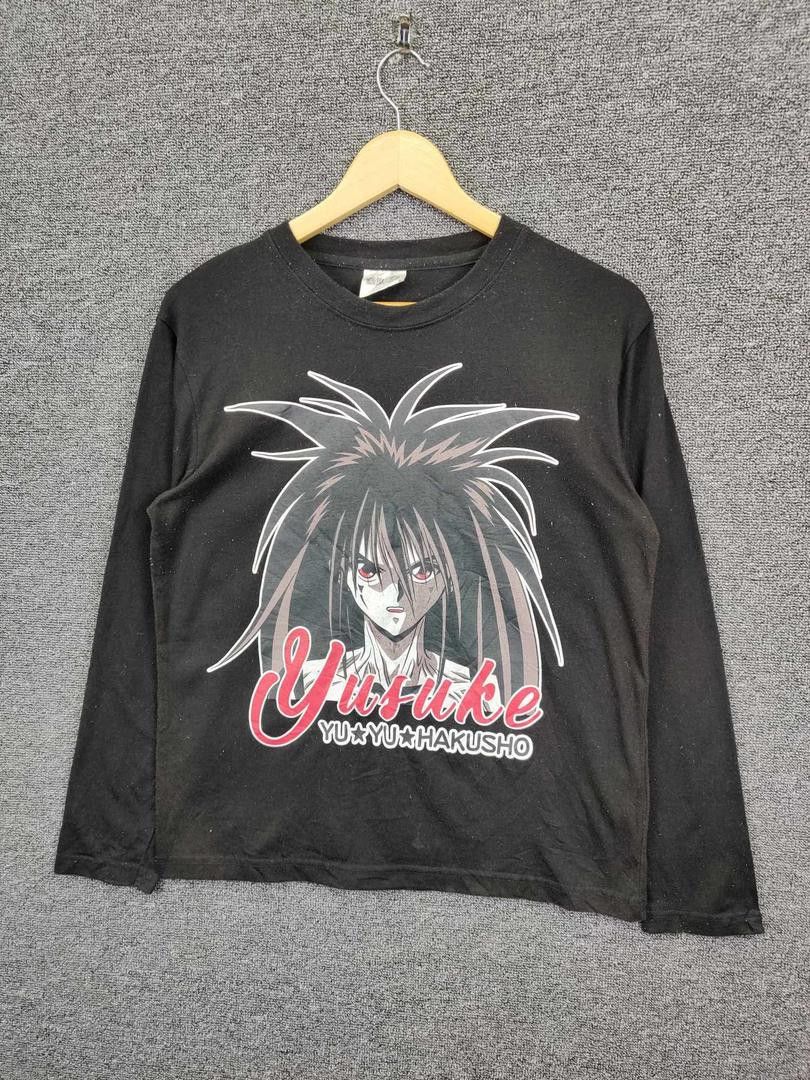 Anime Vintage Yuyu Hakusho Yusuke Urameshi Demon Anime Tshirt Size US M / EU 48-50 / 2 - 2 Thumbnail