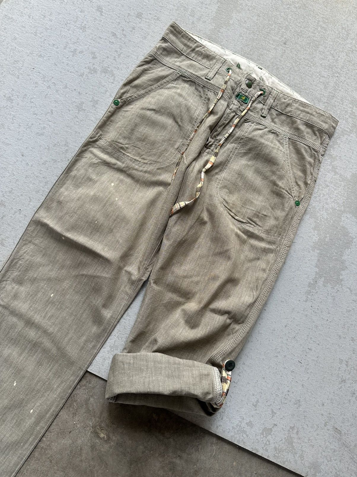Vintage 702RS Vintage EDWIN TOKYO-JAPAN Jean Roll Ups Denim Pants Size US 33 - 18 Thumbnail