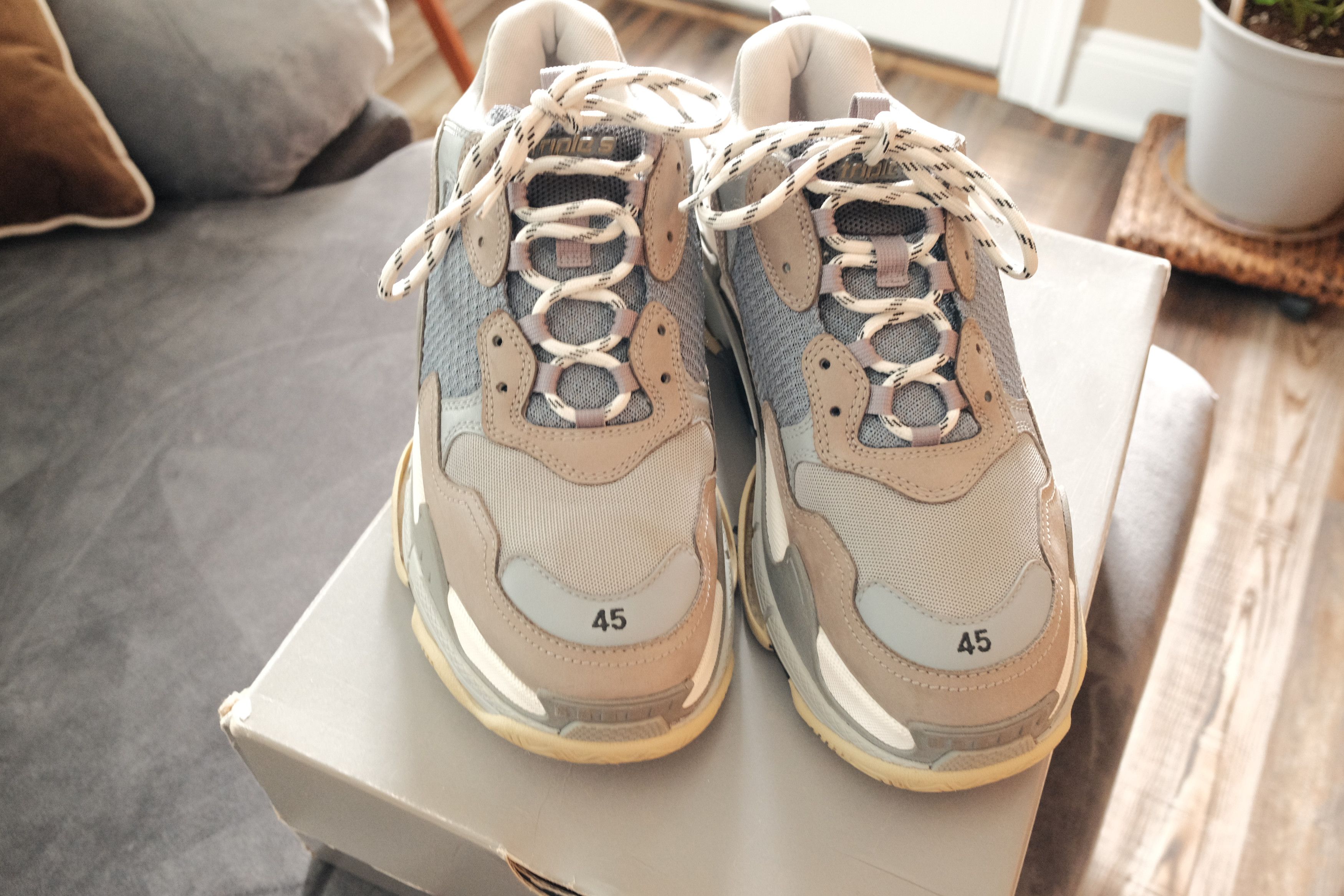 Balenciaga Balenciaga Triple S Grey/Brown Size US 11.5 / EU 44-45 - 2 Thumbnail