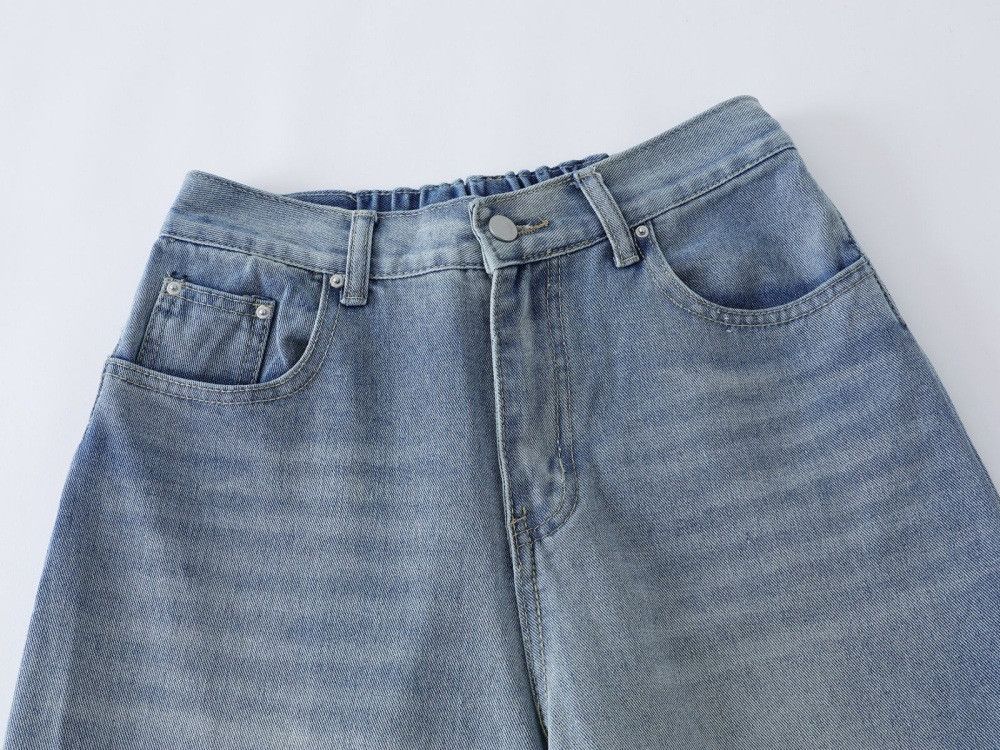 Vintage Retro American style loose gradient wide-leg jeans Size US 32 / EU 48 - 3 Thumbnail