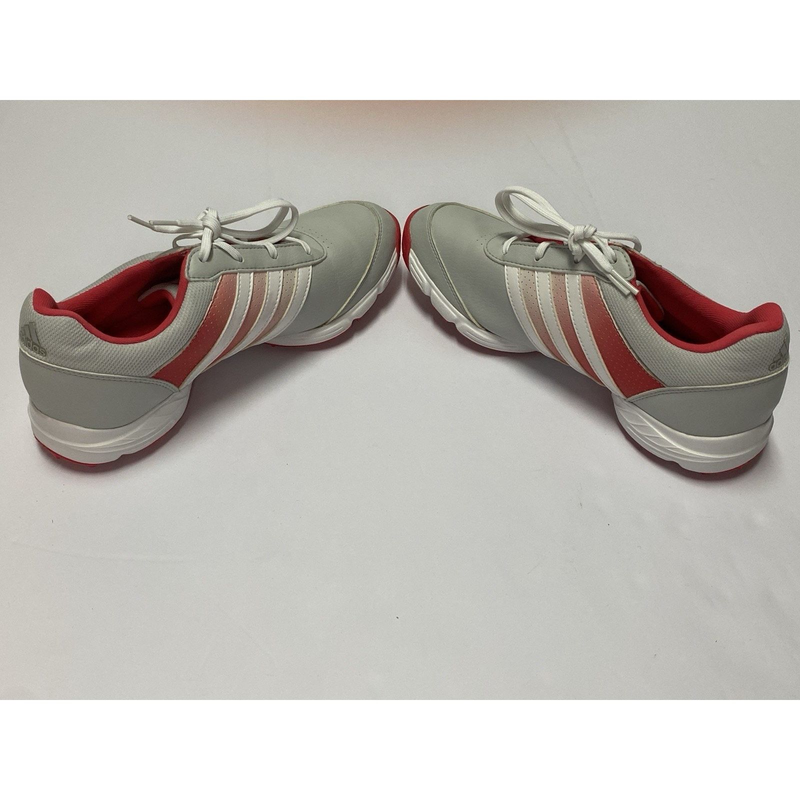 Adidas Adidas Womens 8.5 Tech Golf Shoes Soft Spike Gray Pink Size US 8.5 / IT 38.5 - 5 Thumbnail