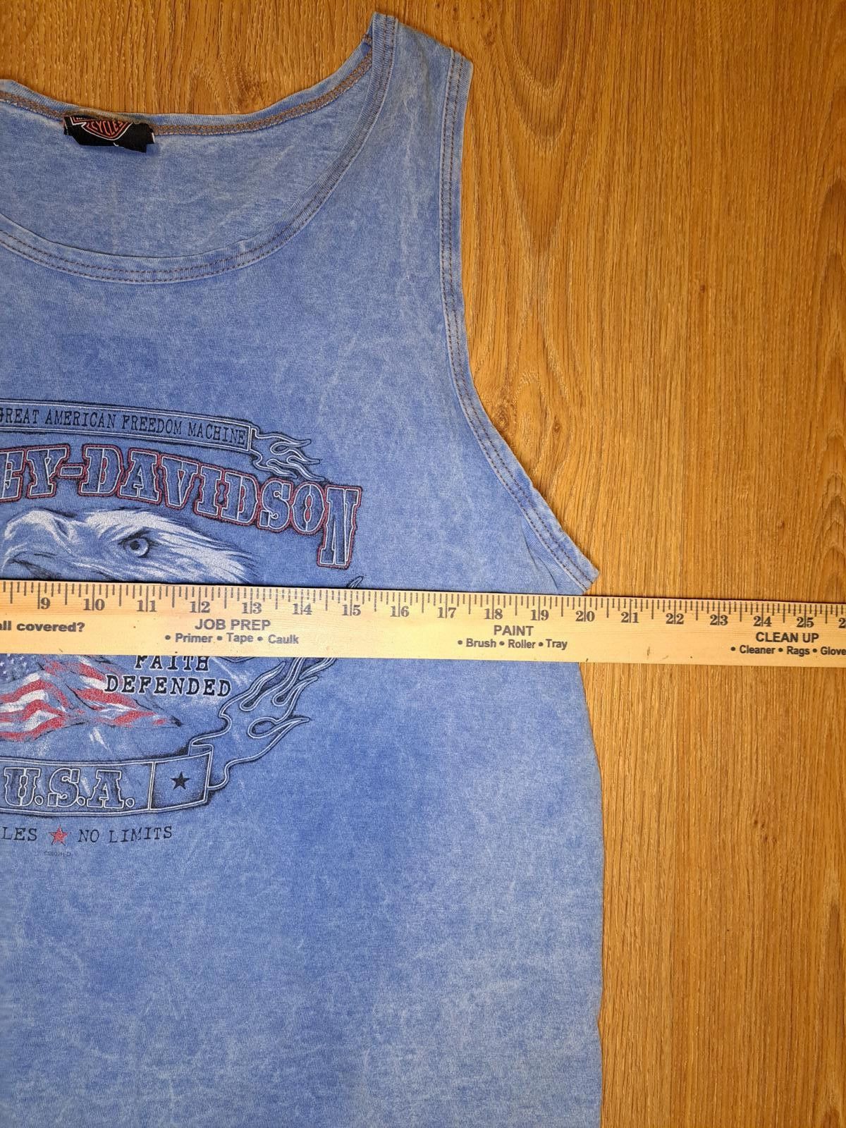 Harley Davidson Harley Davidson Tank Top Shirt Mens Large Blue Patriotic Size US L / EU 52-54 / 3 - 6 Thumbnail