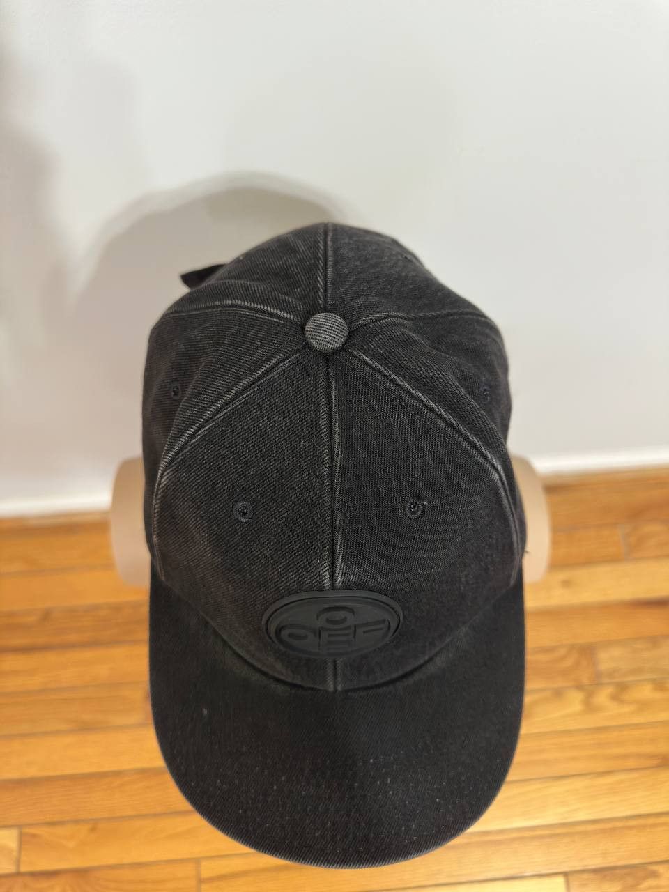 Off-White Off-White Logo Appliqued Denim Baseball Hat Cap Size ONE SIZE - 3 Thumbnail