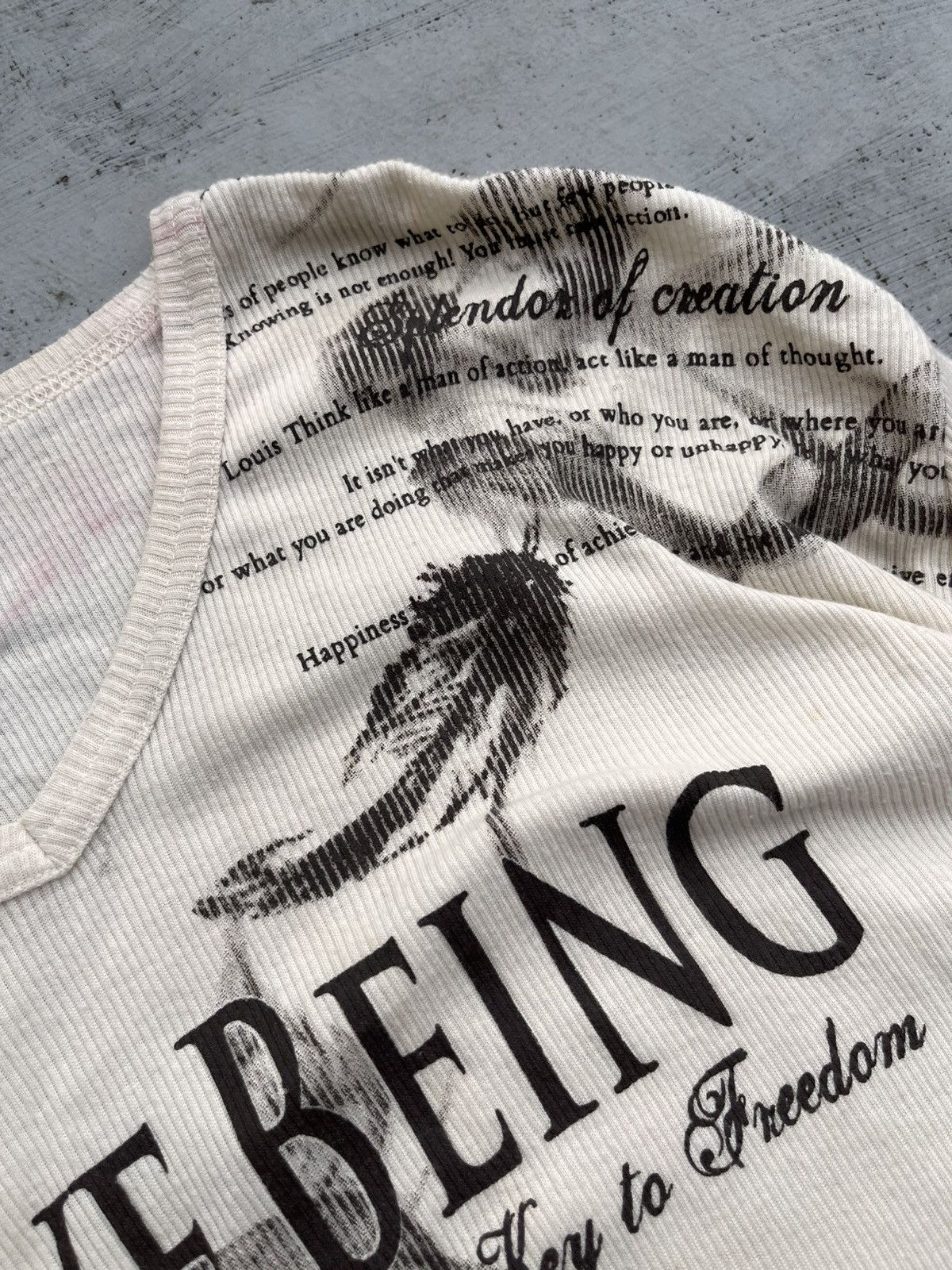 Yasuyuki Ishii BACKFORTH POEM GOTHIC SMOKE WINGS LONGSLEVEE PUNK Size US L / EU 52-54 / 3 - 5 Thumbnail
