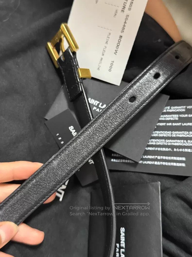 Saint Laurent Paris Saint Laurent Paris Belt i Size ONE SIZE - 7 Thumbnail