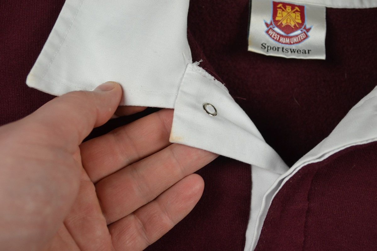 Vintage West Ham United vintage long rugby shirt jersey soccer Size US S / EU 44-46 / 1 - 5 Thumbnail
