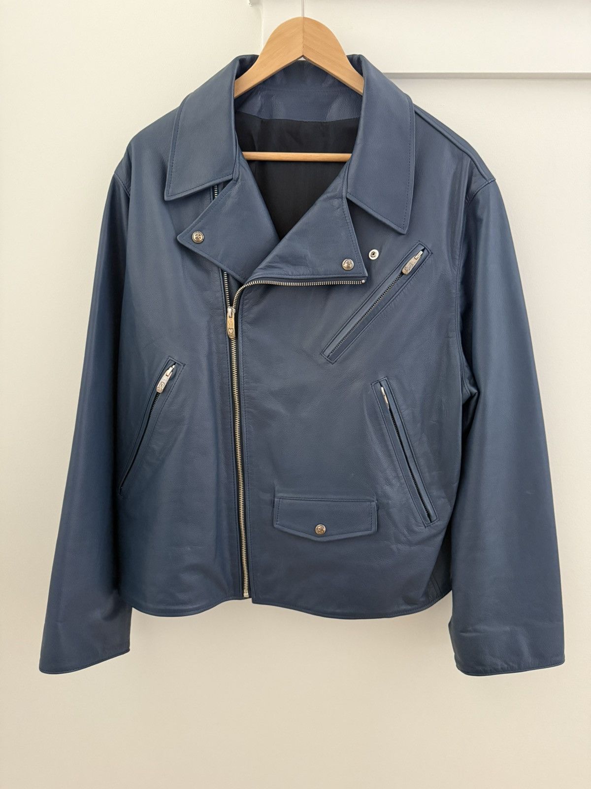 Porter Classic Calf leather biker jacket Size US XL / EU 56 / 4 - 1 Thumbnail