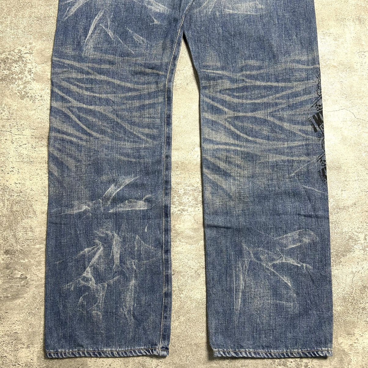 Swagger Swagger Patch Dollar Pirates Distressed Denim Size US 35 - 16 Thumbnail
