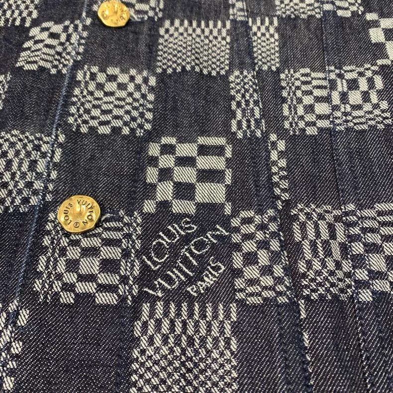 Louis Vuitton LOUIS VUITTON Checkerboard denim jacket Size US XL / EU 56 / 4 - 9 Thumbnail