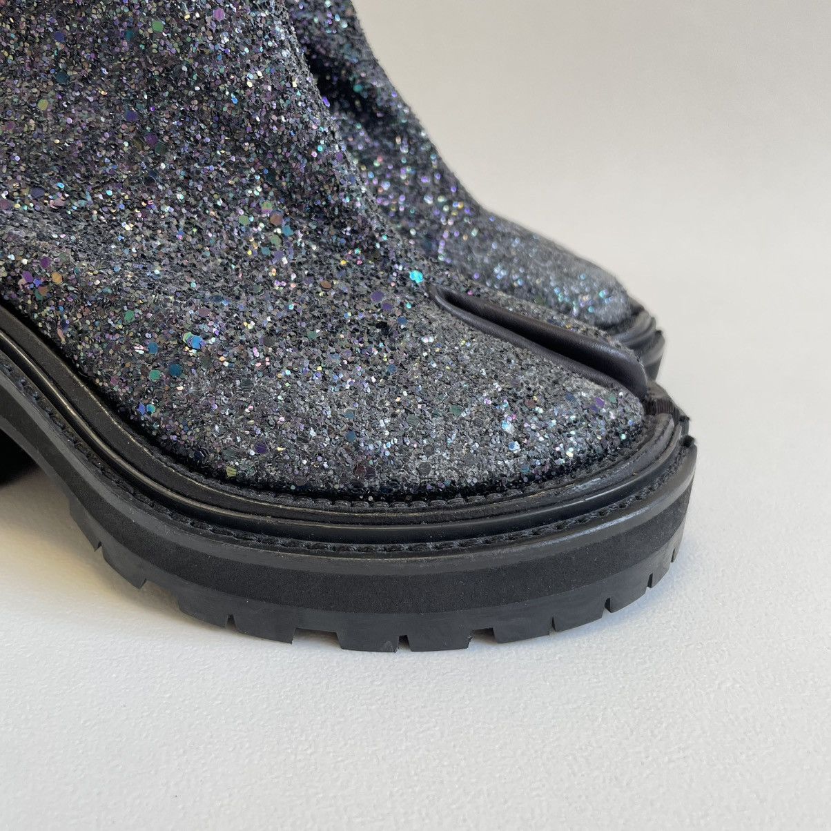 Maison Margiela A/W 19 High Heel Glitter Hunter Tabi Boots Size US 7 / IT 37 - 15 Thumbnail