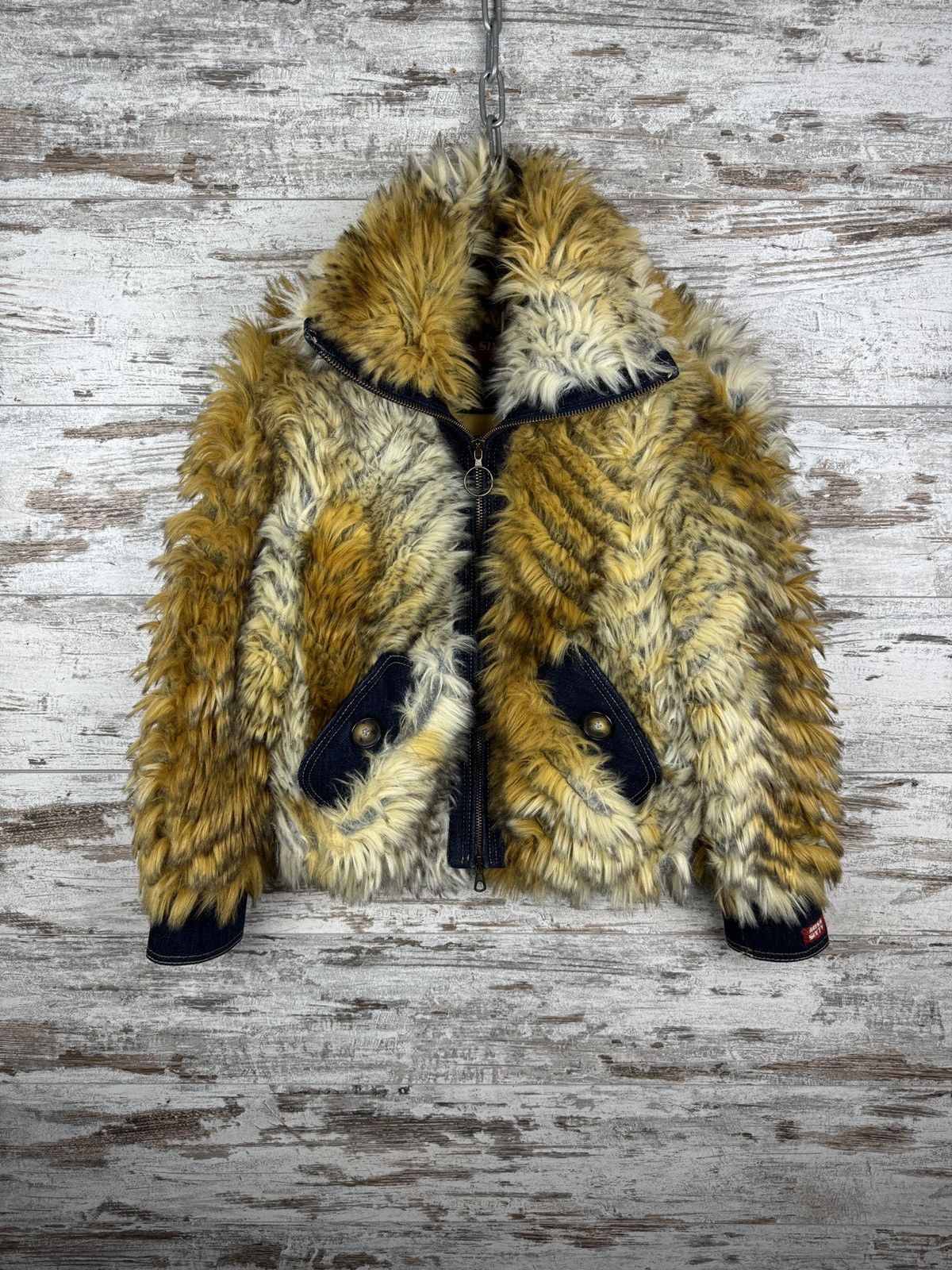 Miss Sixty Miss Sixty Fox Graphic Teddy Faux Fur Coat Y2K Sherpa Jacket Size S / US 4 / IT 40 - 1 Thumbnail