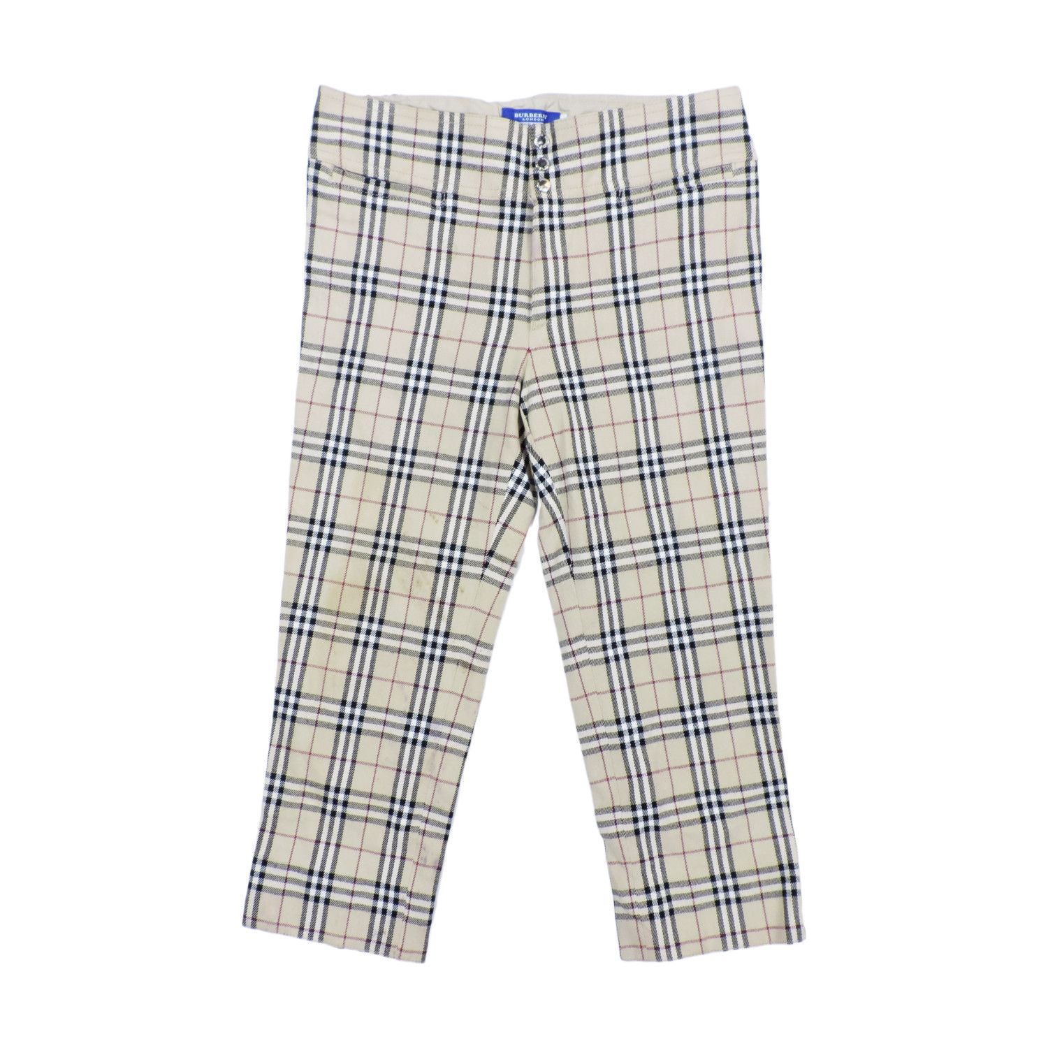 Burberry BURBERRY LONDON BLUE LABEL CHECK LONG PANTS Size 26" / US 2 / IT 38 - 1 Thumbnail