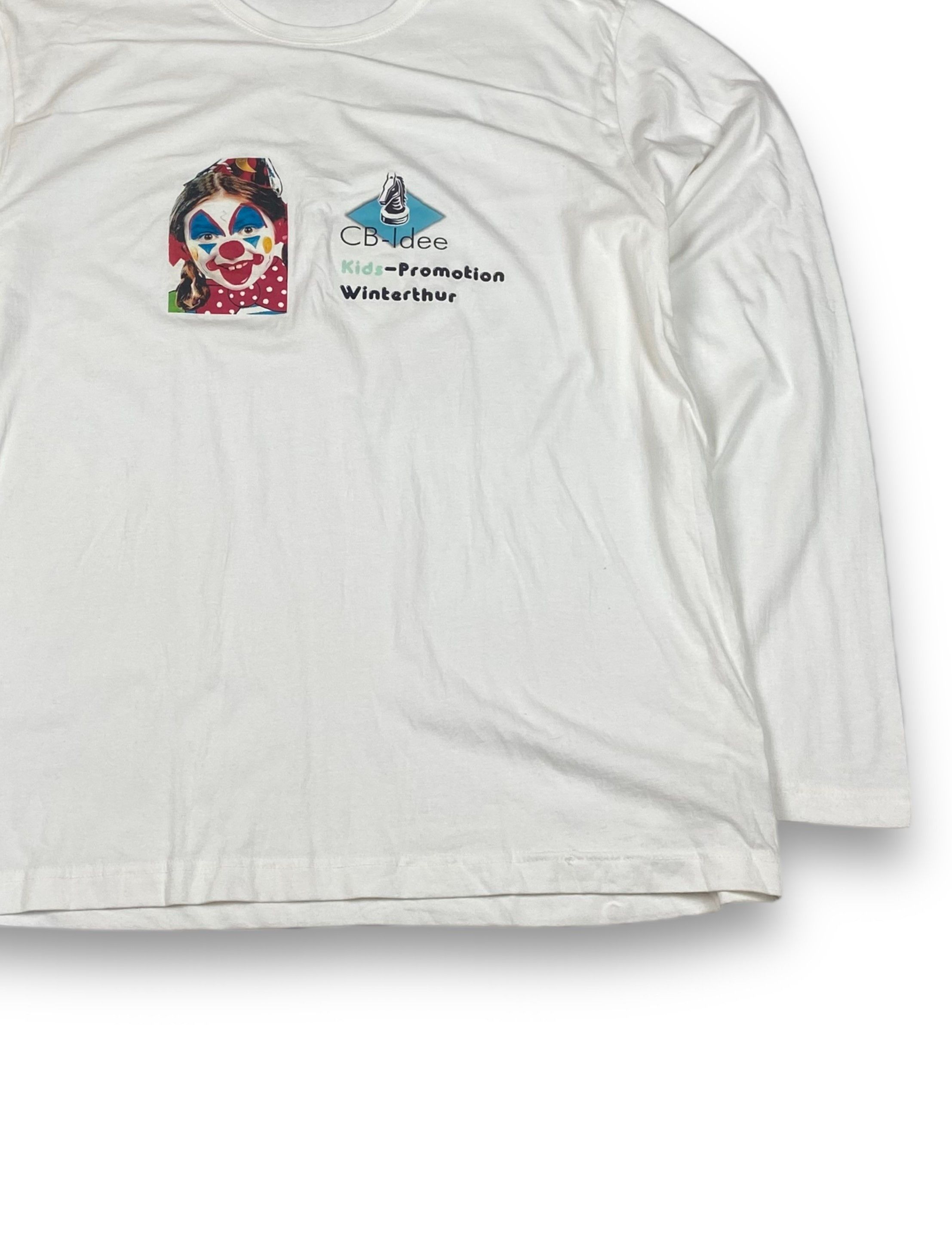 Other Vintage Switcher Funny Clown Kid White Longsleeve M696 Size US XL / EU 56 / 4 - 2 Thumbnail