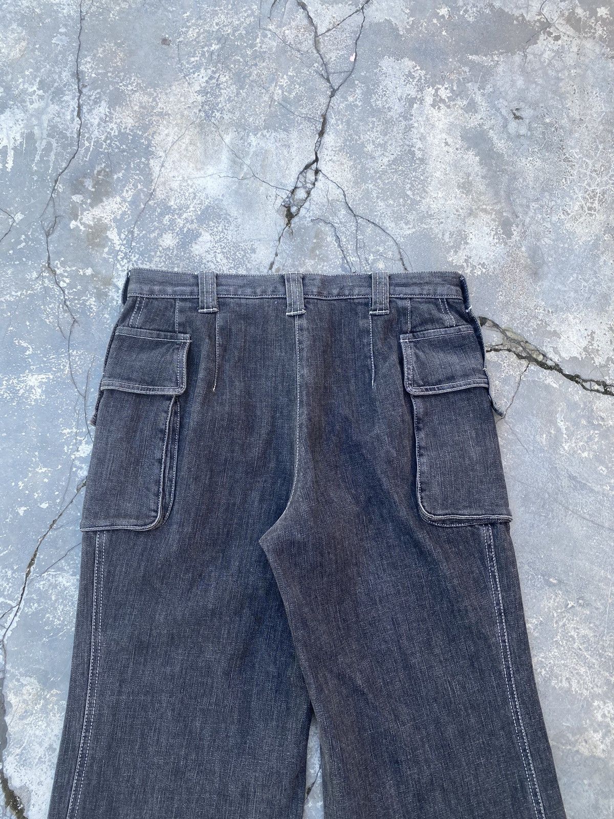 Japanese Brand INTELLECTION Wide Baggy Flare Size US 30 / EU 46 - 6 Thumbnail
