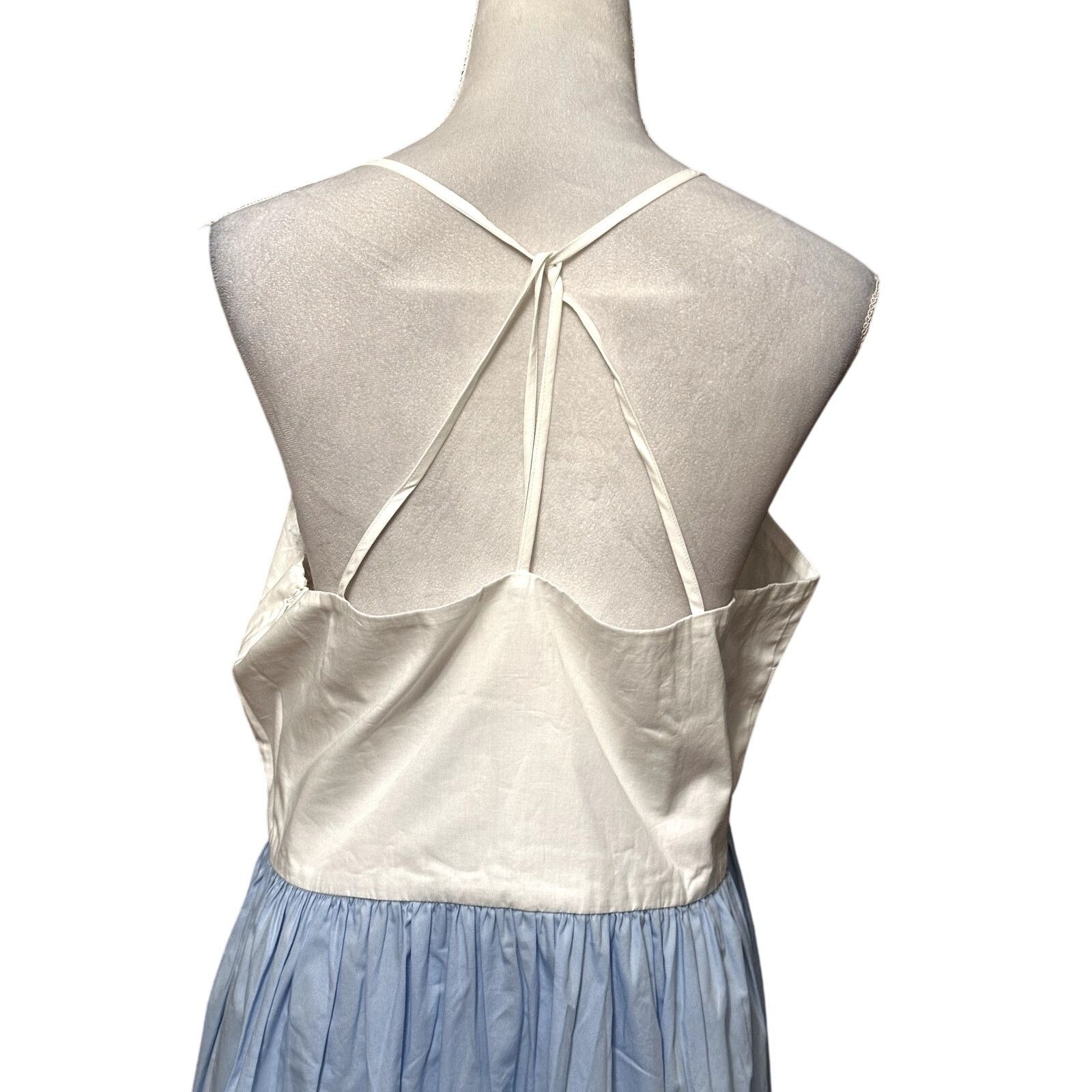 Other Riley & Rae Midi Sundress Spaghetti Straps White/Blue XL NWT Size XL / US 12-14 / IT 48-50 - 7 Thumbnail