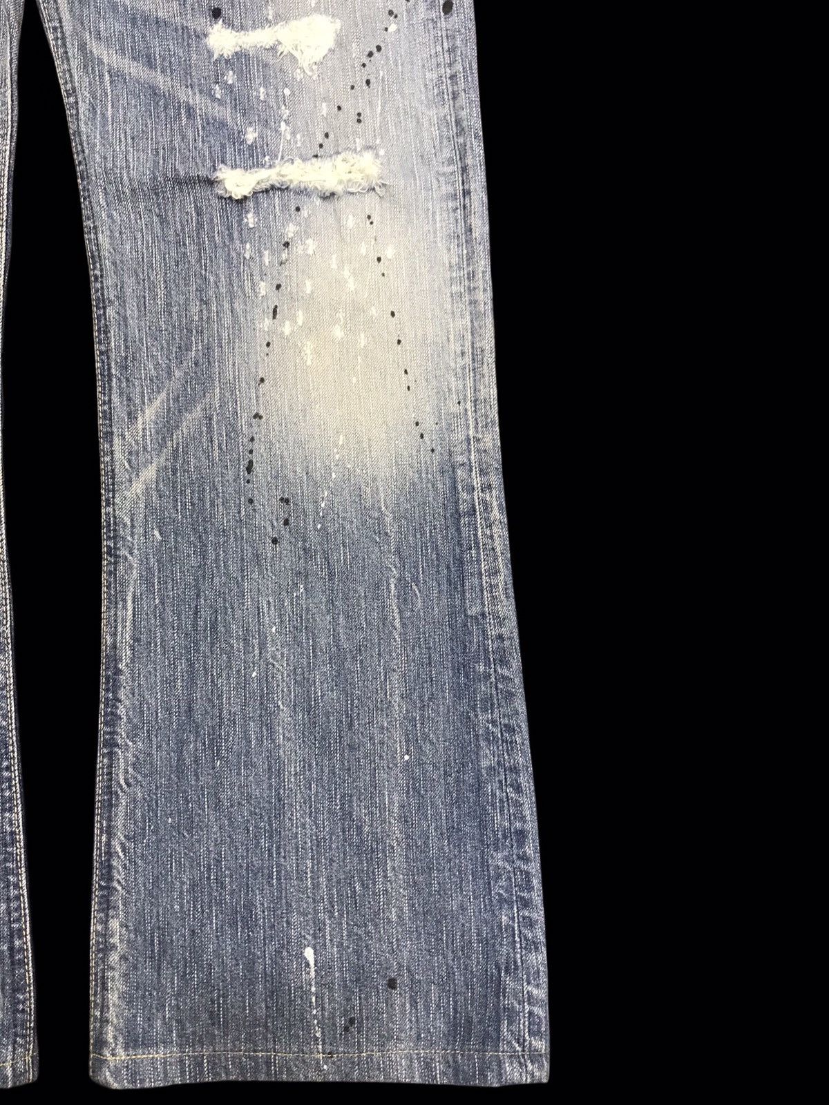 Edwin 💥BOOTCUT💥ARCHIVAL EDWIN DISTRSSD PAINT SPLATTER DENIM F170 Size US 32 / EU 48 - 8 Thumbnail