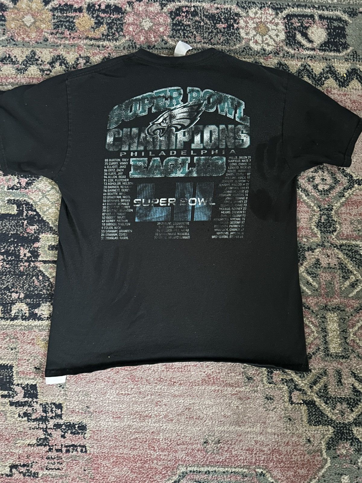 NFL Philadelphia Eagles Super Bowl LII Champions Roster T-Shirt Size US L / EU 52-54 / 3 - 5 Thumbnail
