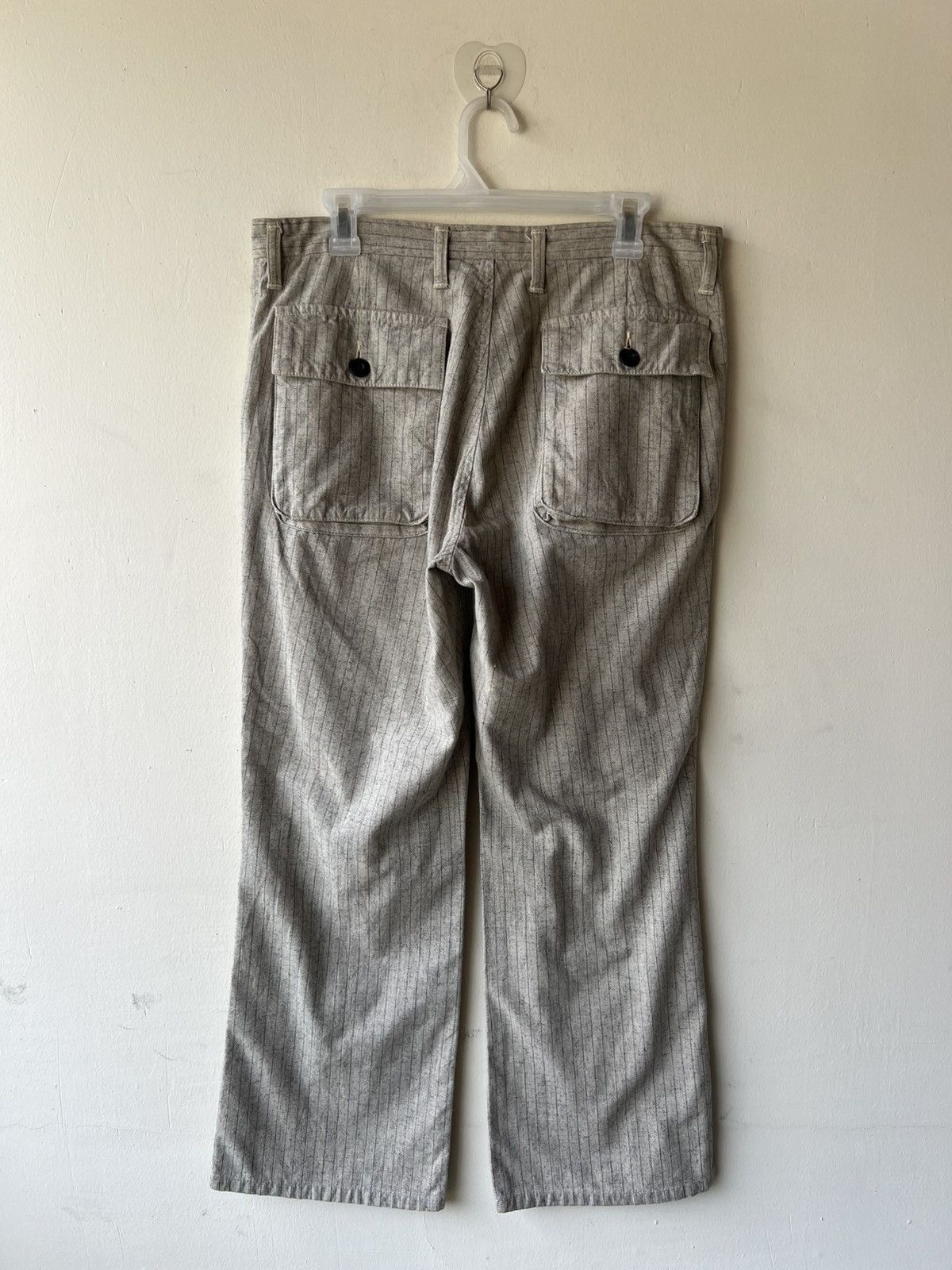 Vintage Japanese Brand BLUE WAY Made in Japan Striped Pant Size US 34 / EU 50 - 3 Thumbnail
