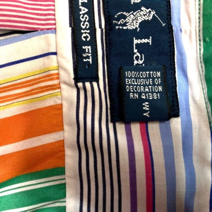 Ralph Lauren Ralph Lauren Shirt Men XL Multicolor Classic Fit Stripe Long Sleeve Button-Up Shirt Size US XL / EU 56 / 4 - 6 Thumbnail
