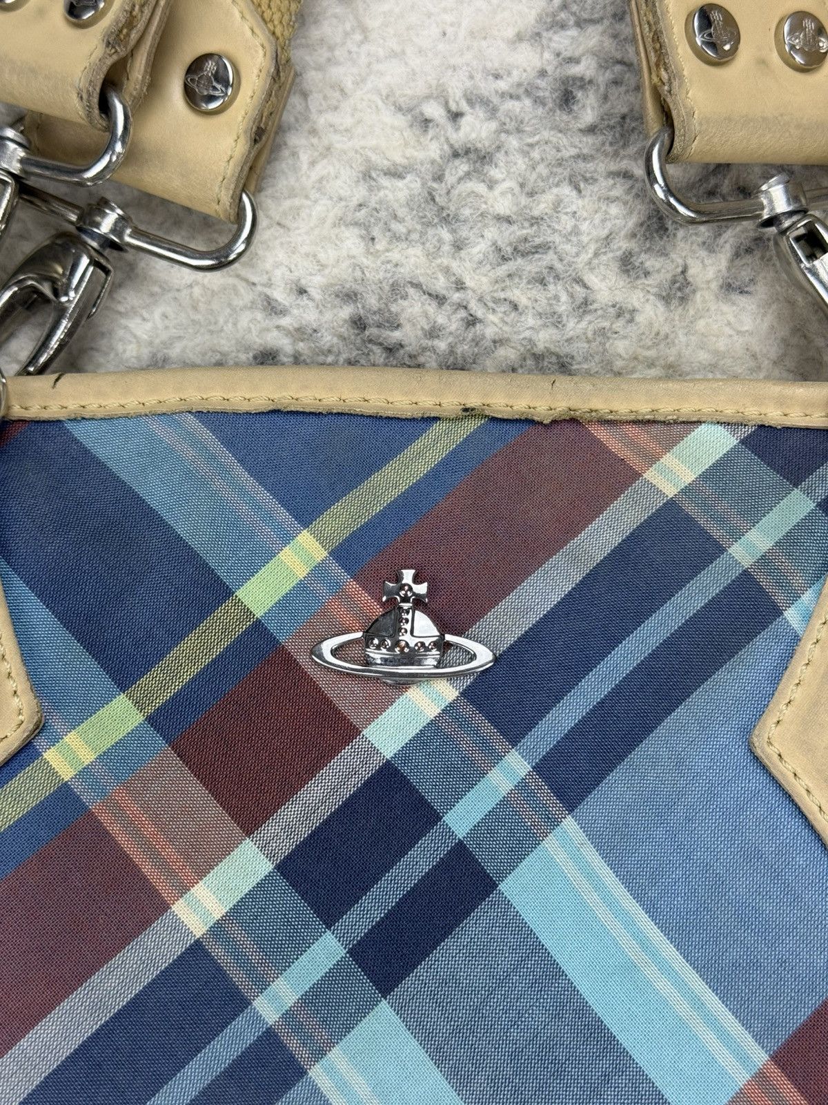 Vivienne Westwood Vintage VIVIENNE WESTWOOD Patchwork Checked Handbag Size ONE SIZE - 4 Thumbnail