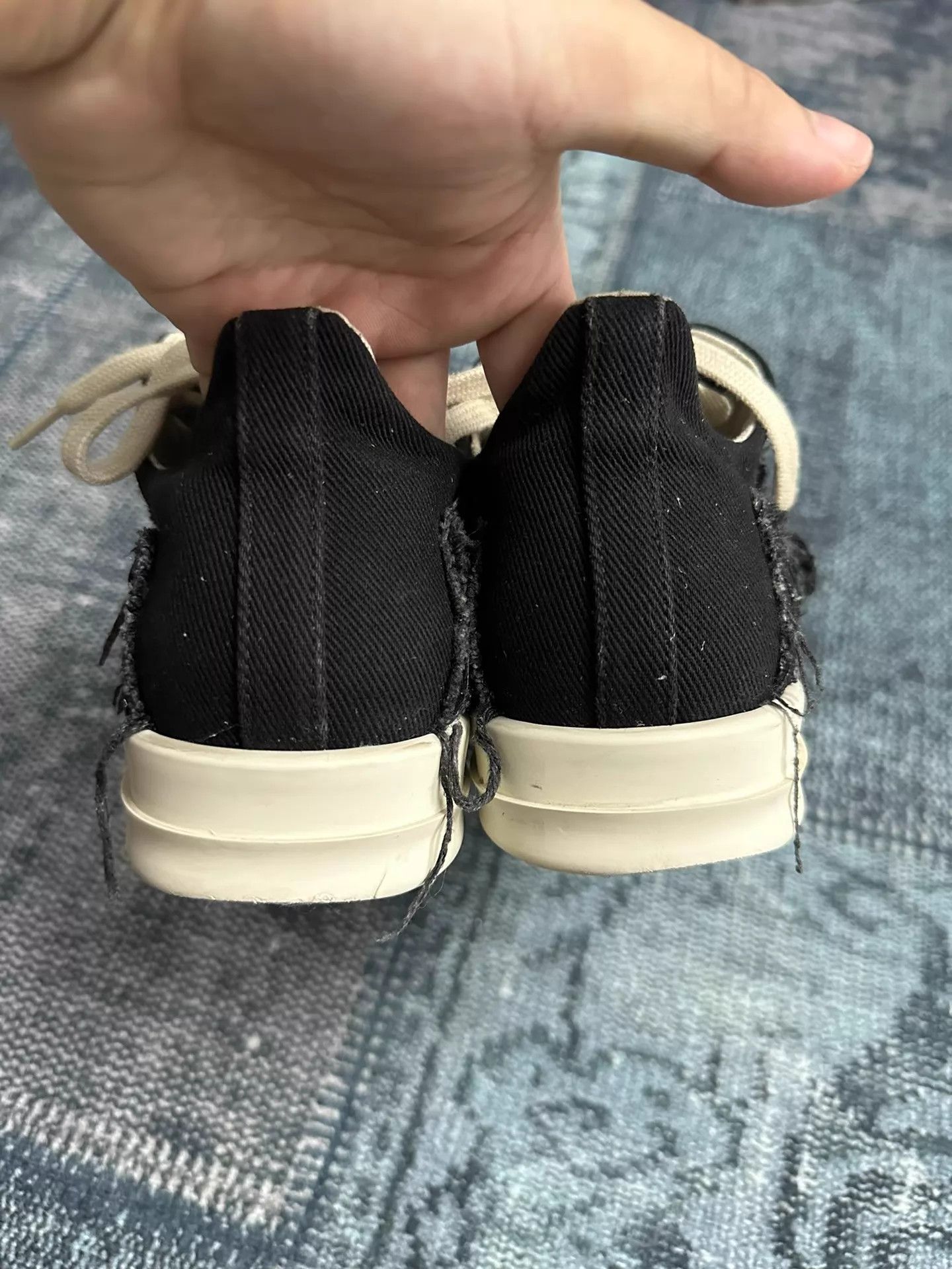 Rick Owens Rick Owens DRKSHDW Low Top Distressed Sneakers 38 Size US 7.5 / IT 37.5 - 5 Thumbnail