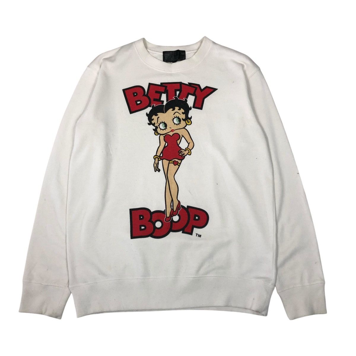 Japanese Brand 📌Vintage Sweatshirt Betty Boop Big Logo Cartoon Size US M / EU 48-50 / 2 - 1 Thumbnail