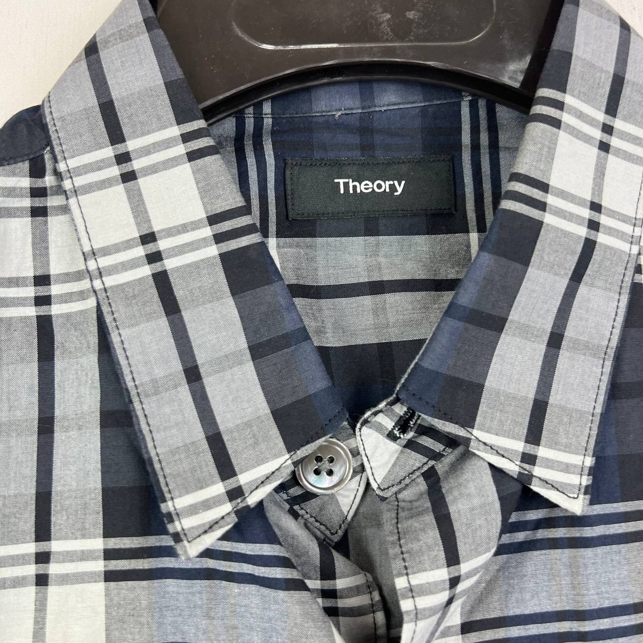 Theory Theory Medium Plaid Long Sleeve Button Down Shirt Blue Men Size US M / EU 48-50 / 2 - 3 Thumbnail