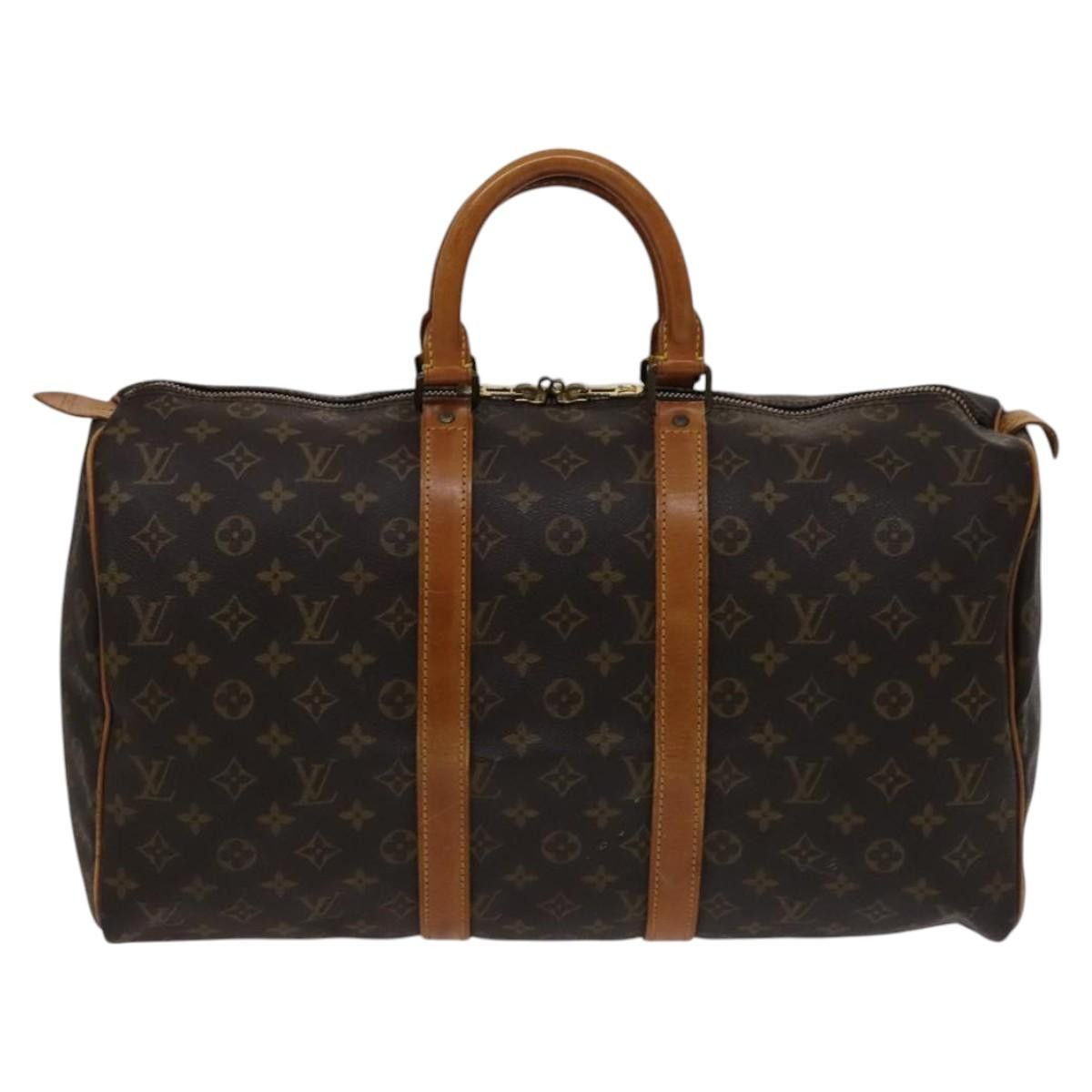 Louis Vuitton Keepall 45 Brown Canvas Travel Bag (Pre-Owned) Size ONE SIZE - 1 Thumbnail