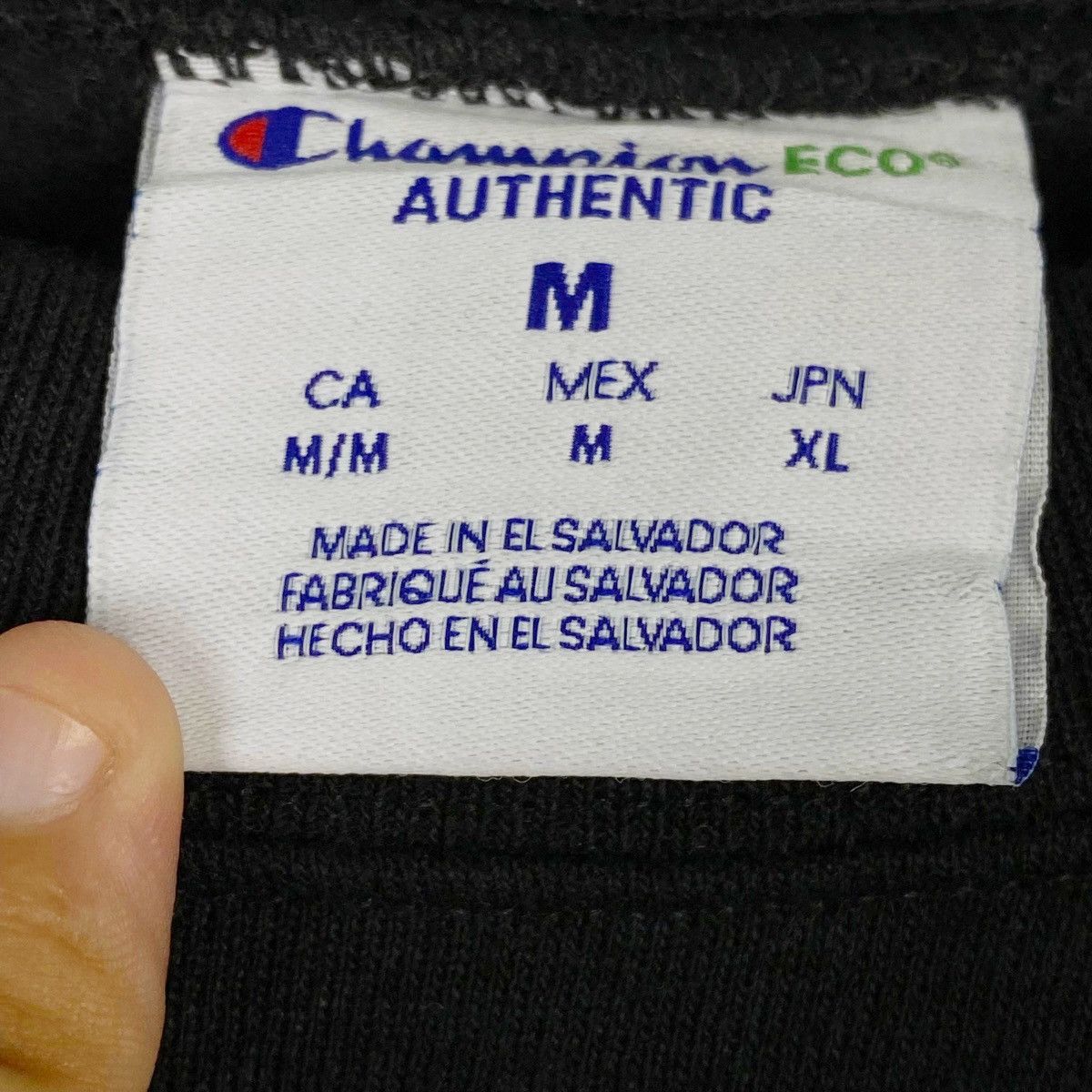 Champion × Vintage Vintage Champion All Print Crewneck Sweatshirt Black Blue Size US M / EU 48-50 / 2 - 5 Thumbnail