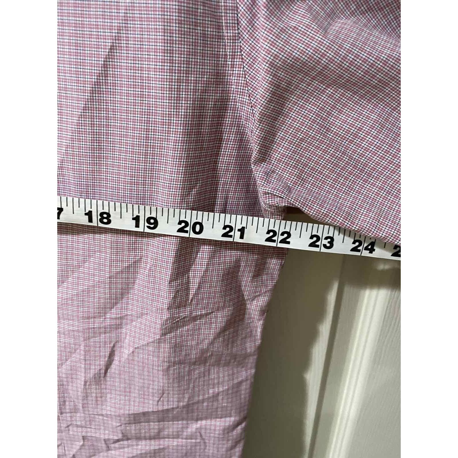 Hugo Boss Hugo Boss "Isko" Slim Plaid Long Shirt Pink Size XL A000778 Size US XL / EU 56 / 4 - 10 Thumbnail