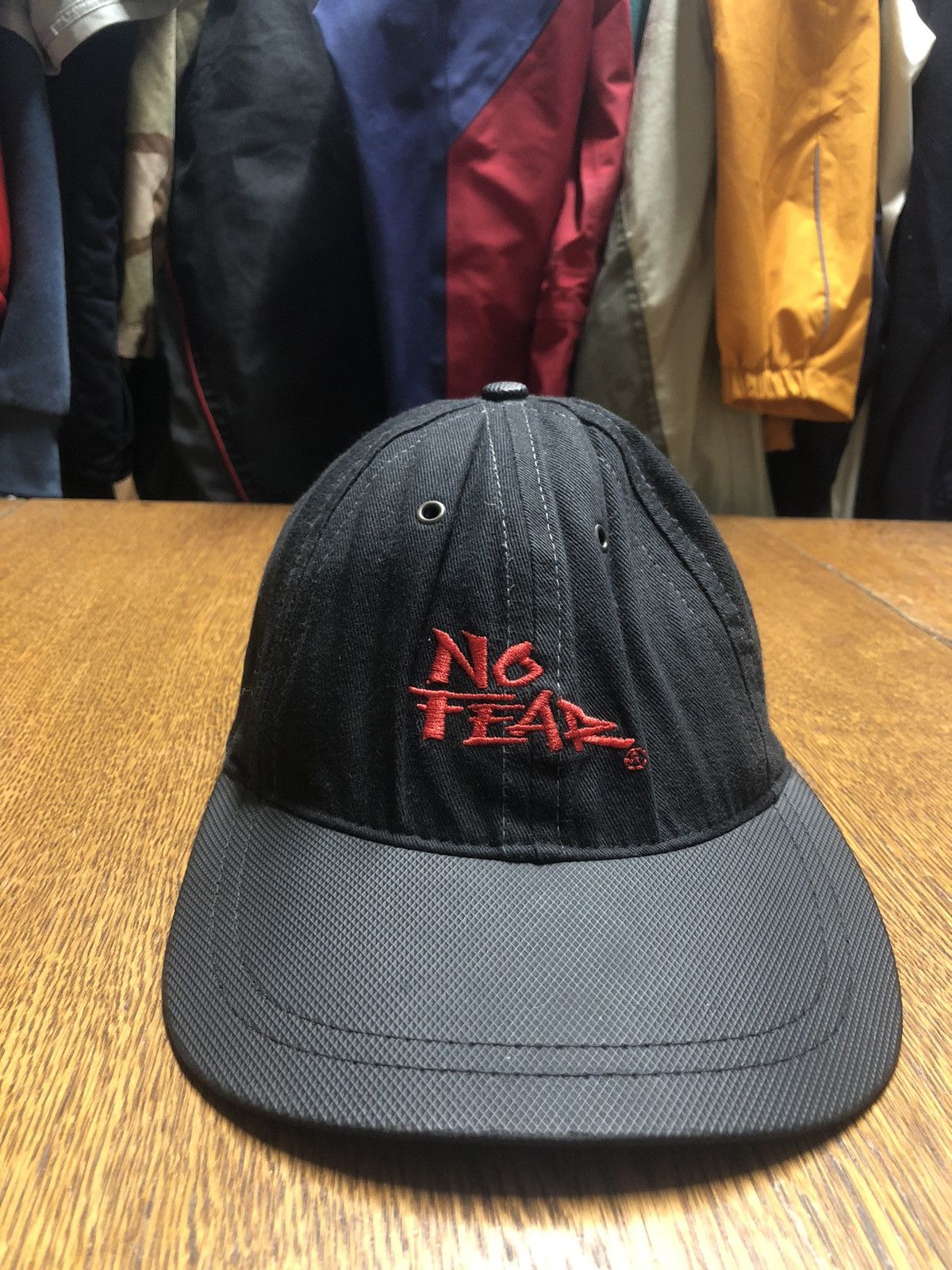 No Fear × Vintage No Fear archive leather cap 90s made in USA🇺🇸 Size ONE SIZE - 1 Thumbnail
