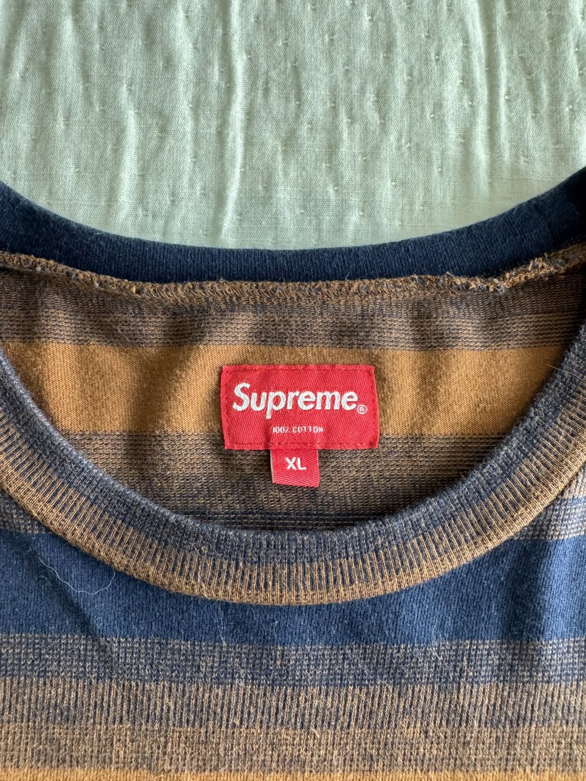 Supreme Gradient Striped S/S Top Size US XL / EU 56 / 4 - 4 Thumbnail