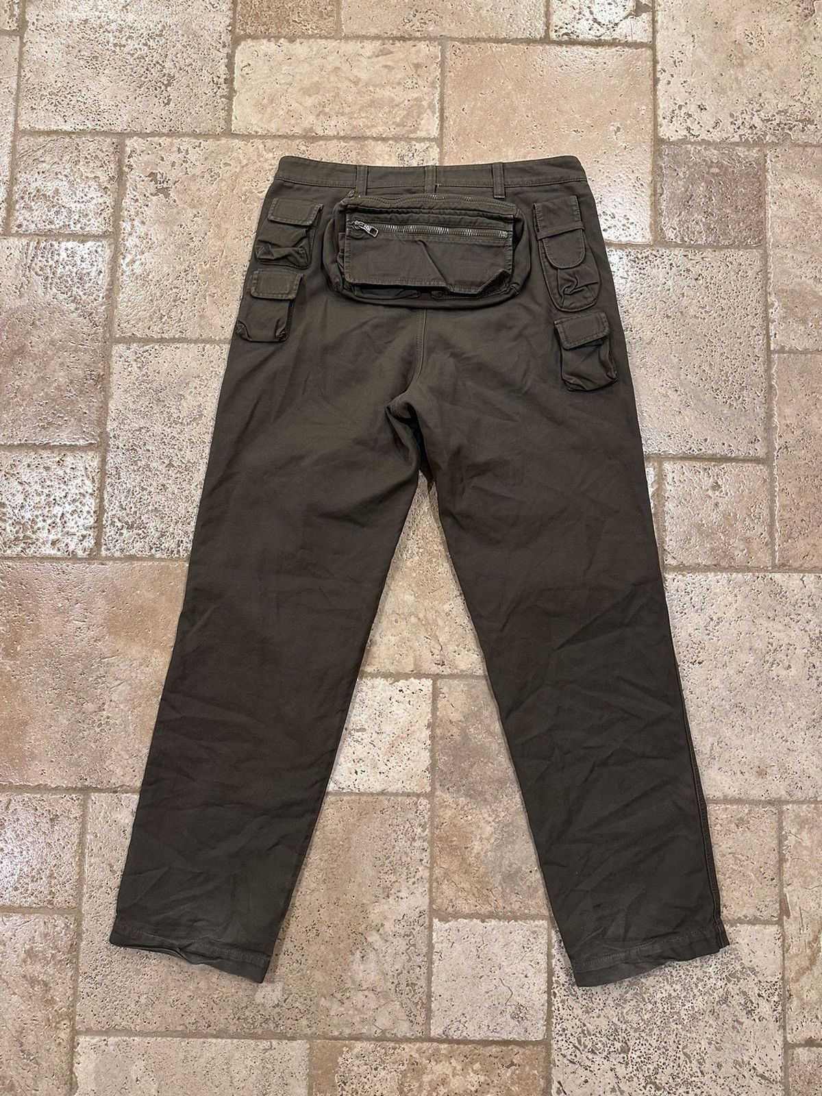 Louis Vuitton Louis Vuitton x Virgil 3D Technical Olive Green Cargo Pants Size US 34 / EU 50 - 6 Thumbnail