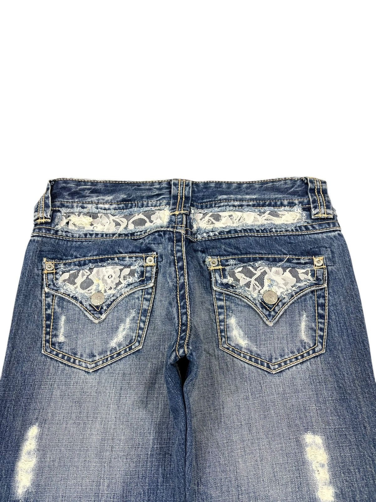 Hysteric Glamour Vintage Japanese Brand Distress Flare Low Rise Jeans Size US 29 - 4 Thumbnail