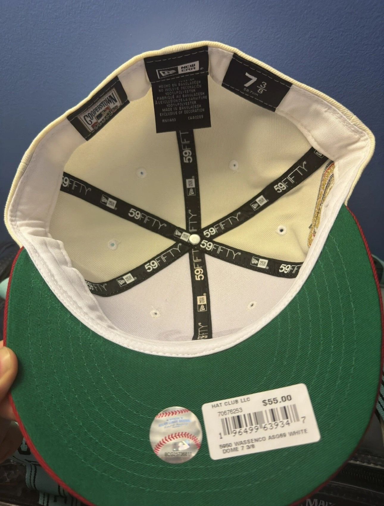 Hat Club Hat Club Exclusive White Dome Collection Nationals 7 3/8 NEW Size ONE SIZE - 2 Thumbnail