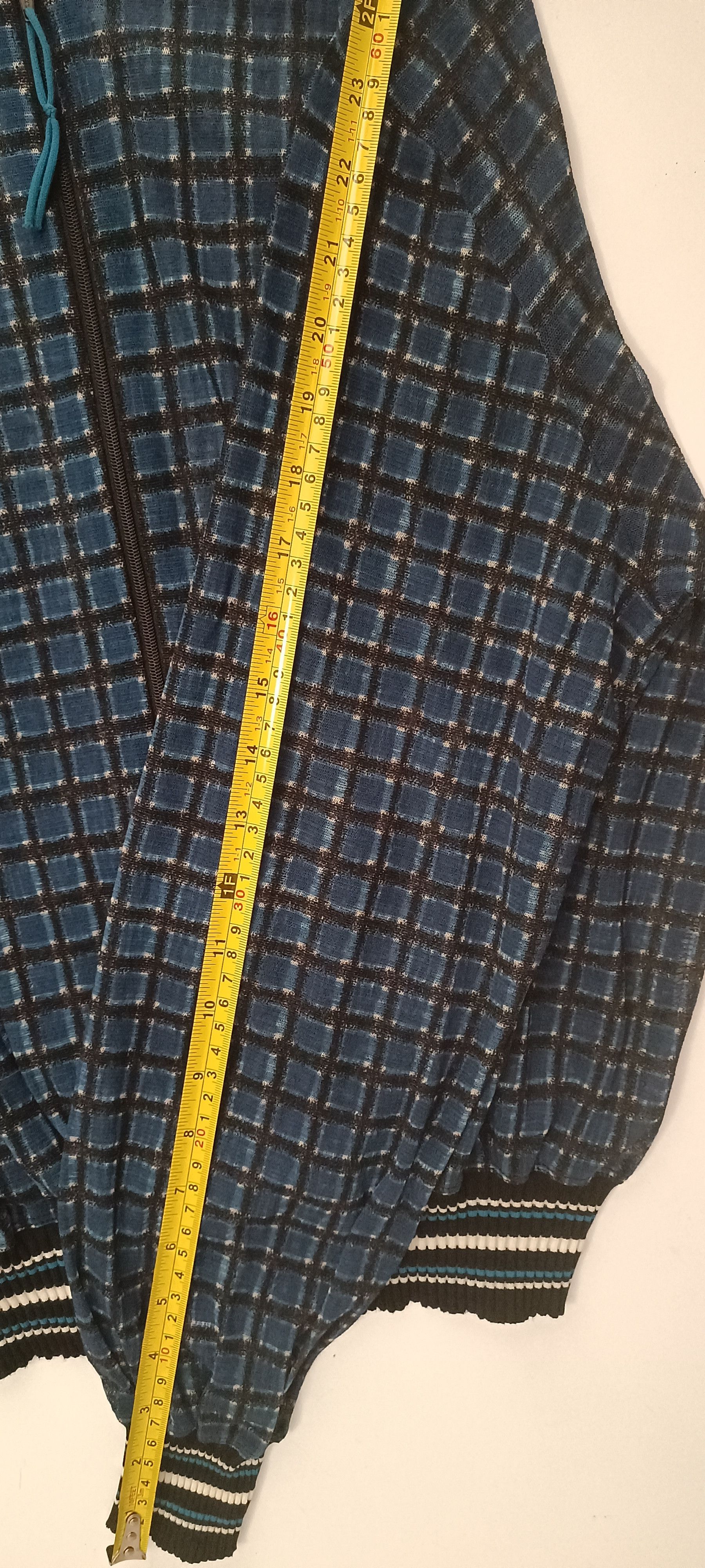 Jean Paul Gaultier SS1999 - Light jacket in nylon mesh with a checkered print Size US S / EU 44-46 / 1 - 15 Thumbnail
