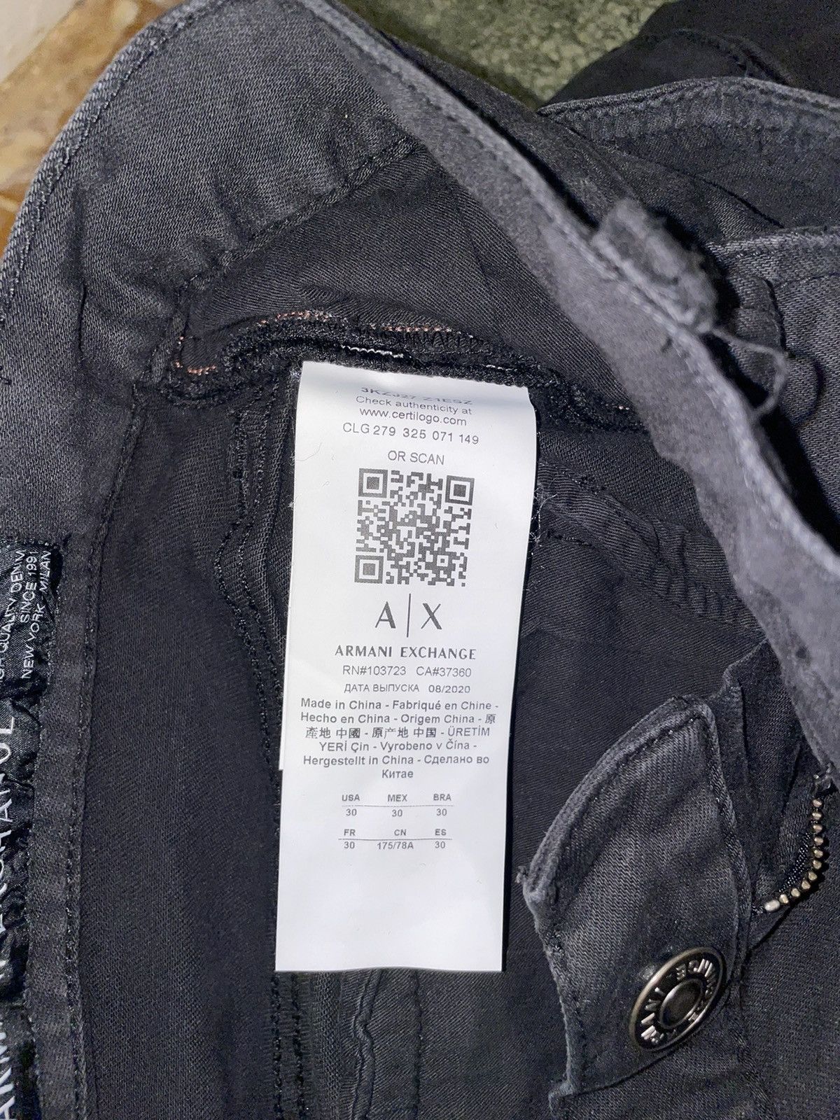 Armani Exchange Armani Exchange J27 Skinny Biker Jeans Size US 30 / EU 46 - 9 Thumbnail