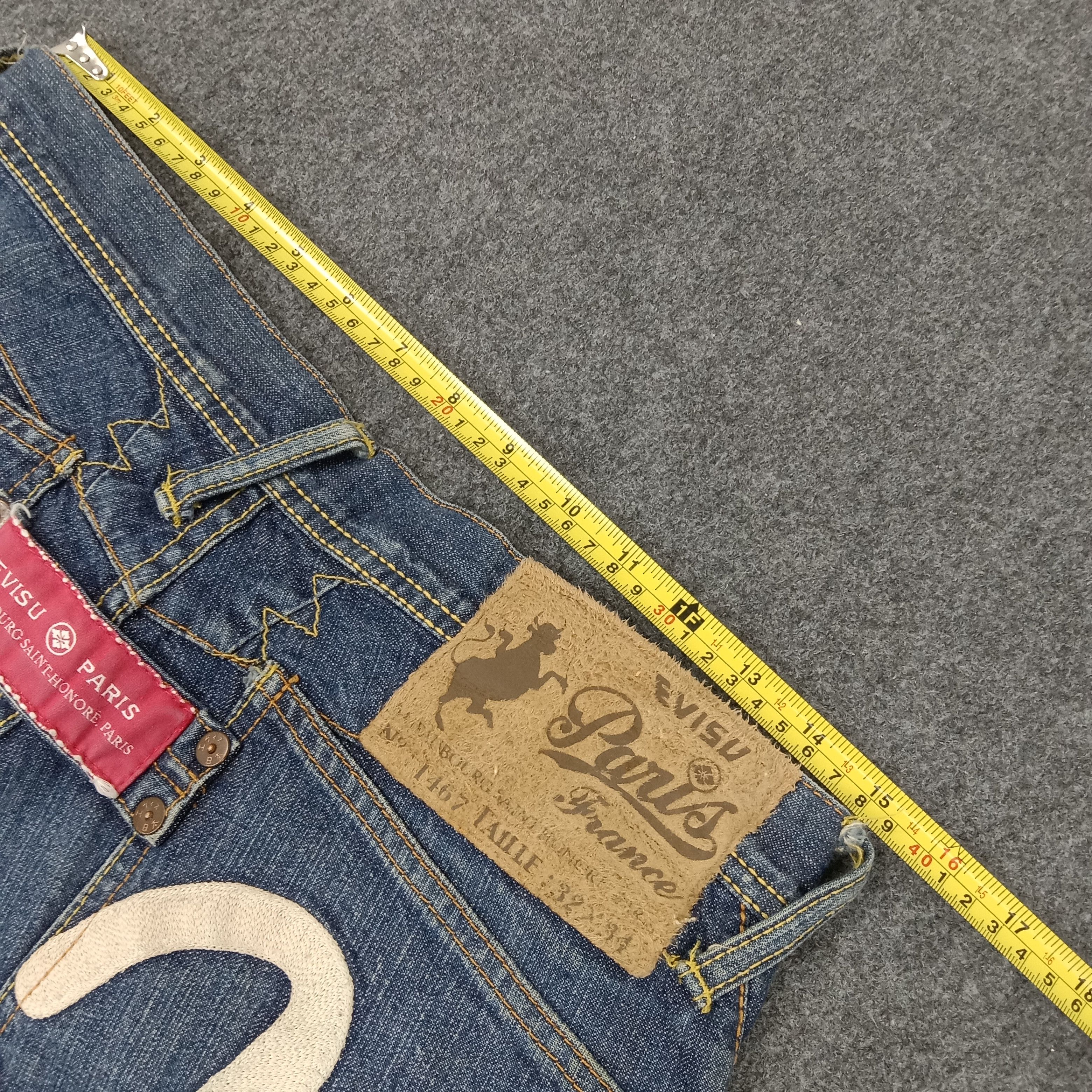 Evisu × Japanese Brand × Vintage Evisu Paris Japan Brand Daicock Custom Denim Jeans C217N10 Size US 30 / EU 46 - 11 Thumbnail