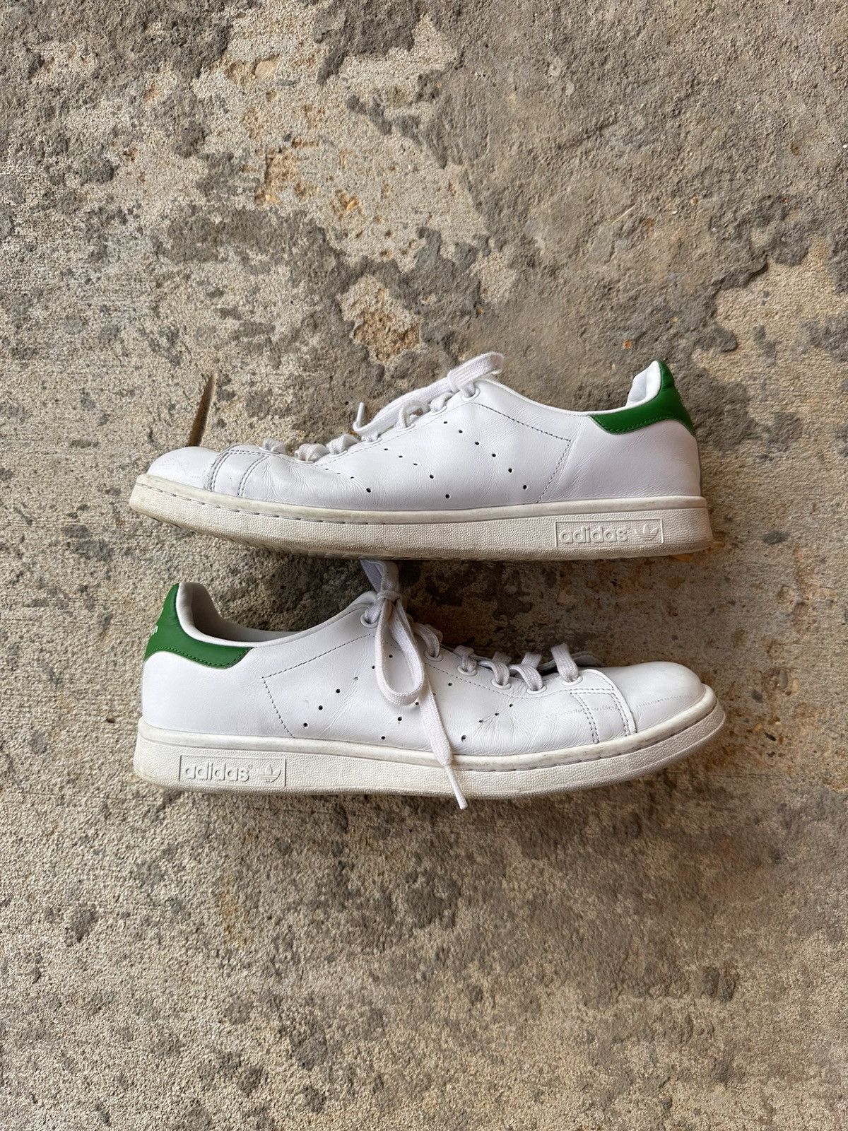 Vintage Adidas ‘STAN SMITH’ Collab Green and White Sneakers Size US 11.5 / EU 44-45 - 1 Thumbnail