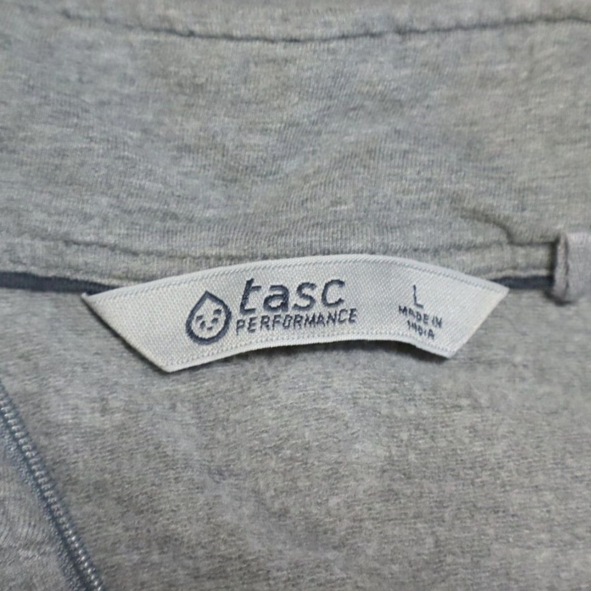 Vintage Tasc Performance Bamboo 1/2 Zip Pullover Stretch Solid Mock Long Sleeve Shirt Gray Men's L Size US L / EU 52-54 / 3 - 5 Thumbnail