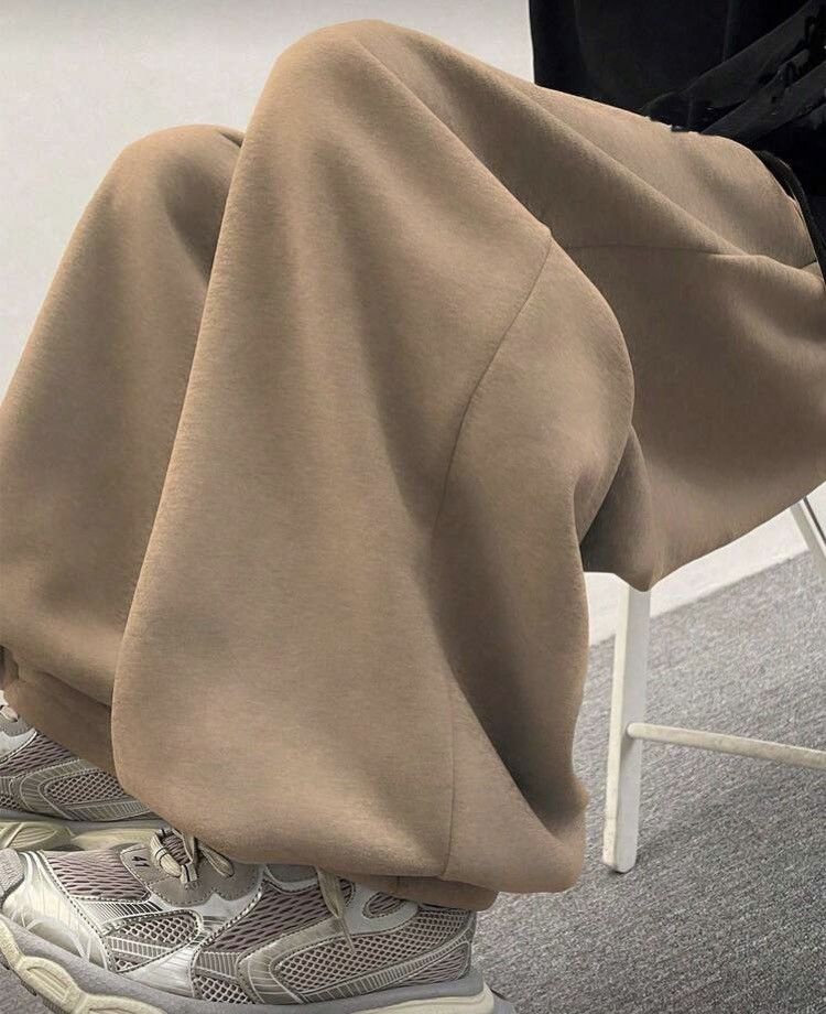 Japanese Brand Wide-Leg Baggy Fleece Sweatpants Oversized Joggers Size US 32 / EU 48 - 2 Thumbnail