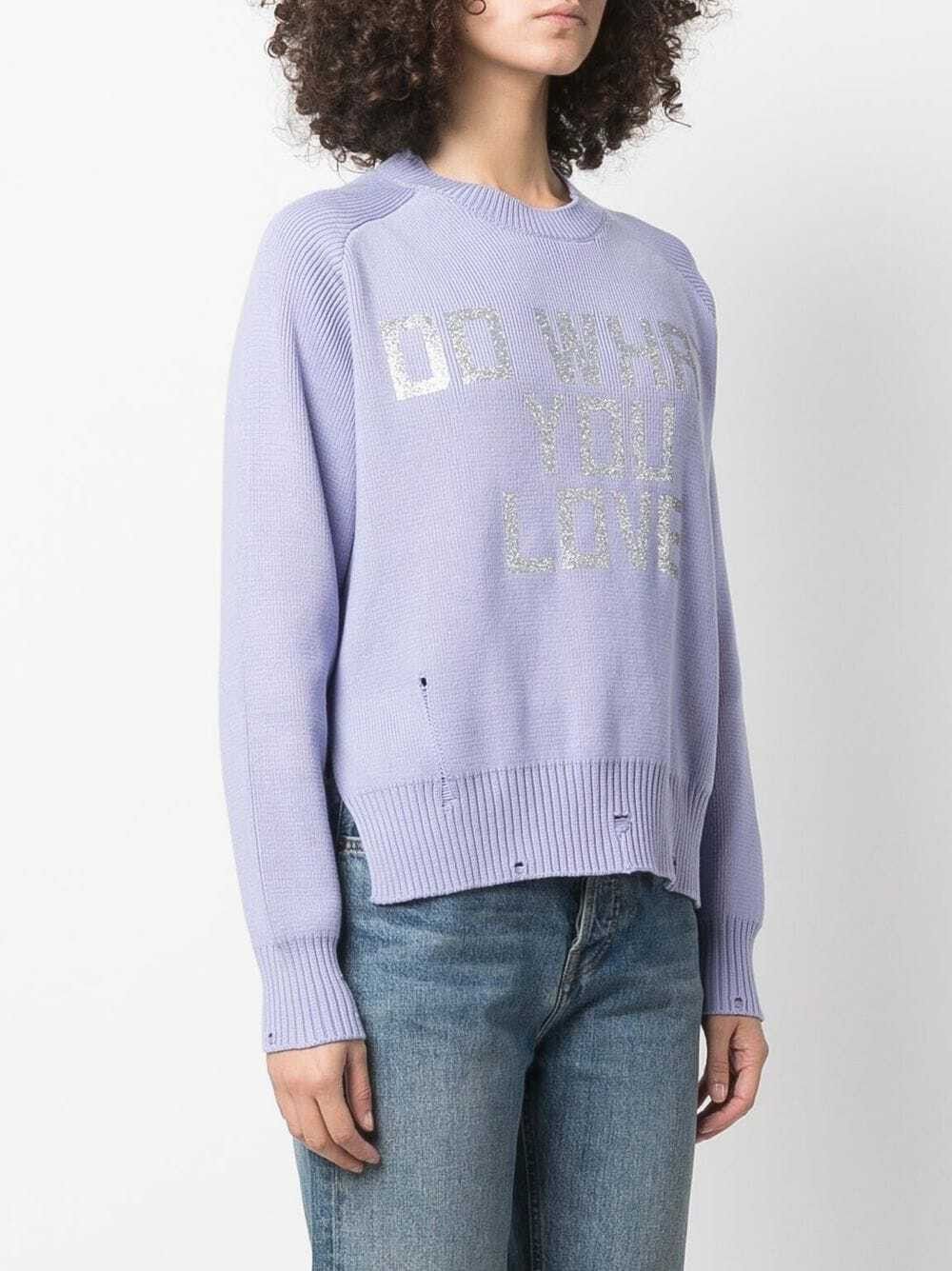 Golden Goose o1y0825 Sweater in Lilac Size XS / US 0-2 / IT 36-38 - 3 Thumbnail