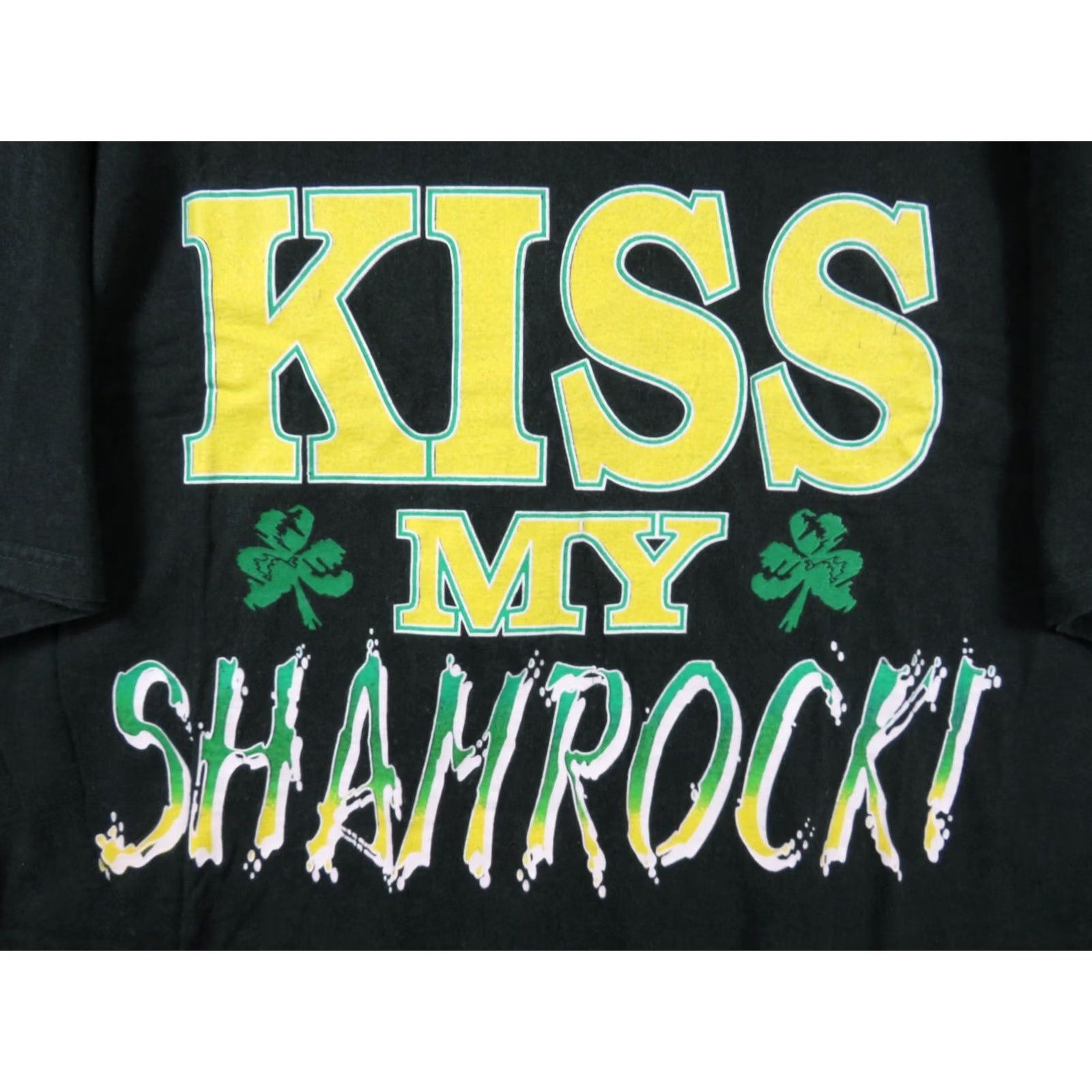 Tultex VINTAGE Kiss My Shamrock St Patrick's day Tultex cotton T-Shirt L Size US L / EU 52-54 / 3 - 2 Thumbnail